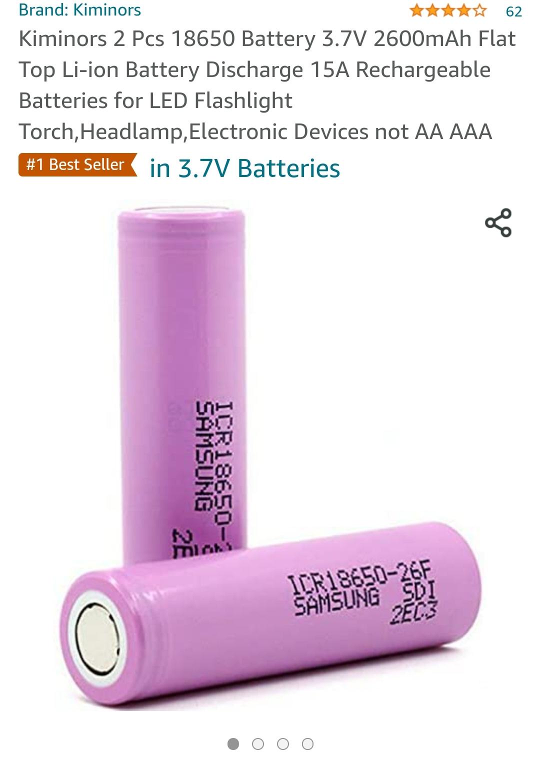 Amazon seller trying to sell 5.2A cells as 15A ones! And people in the