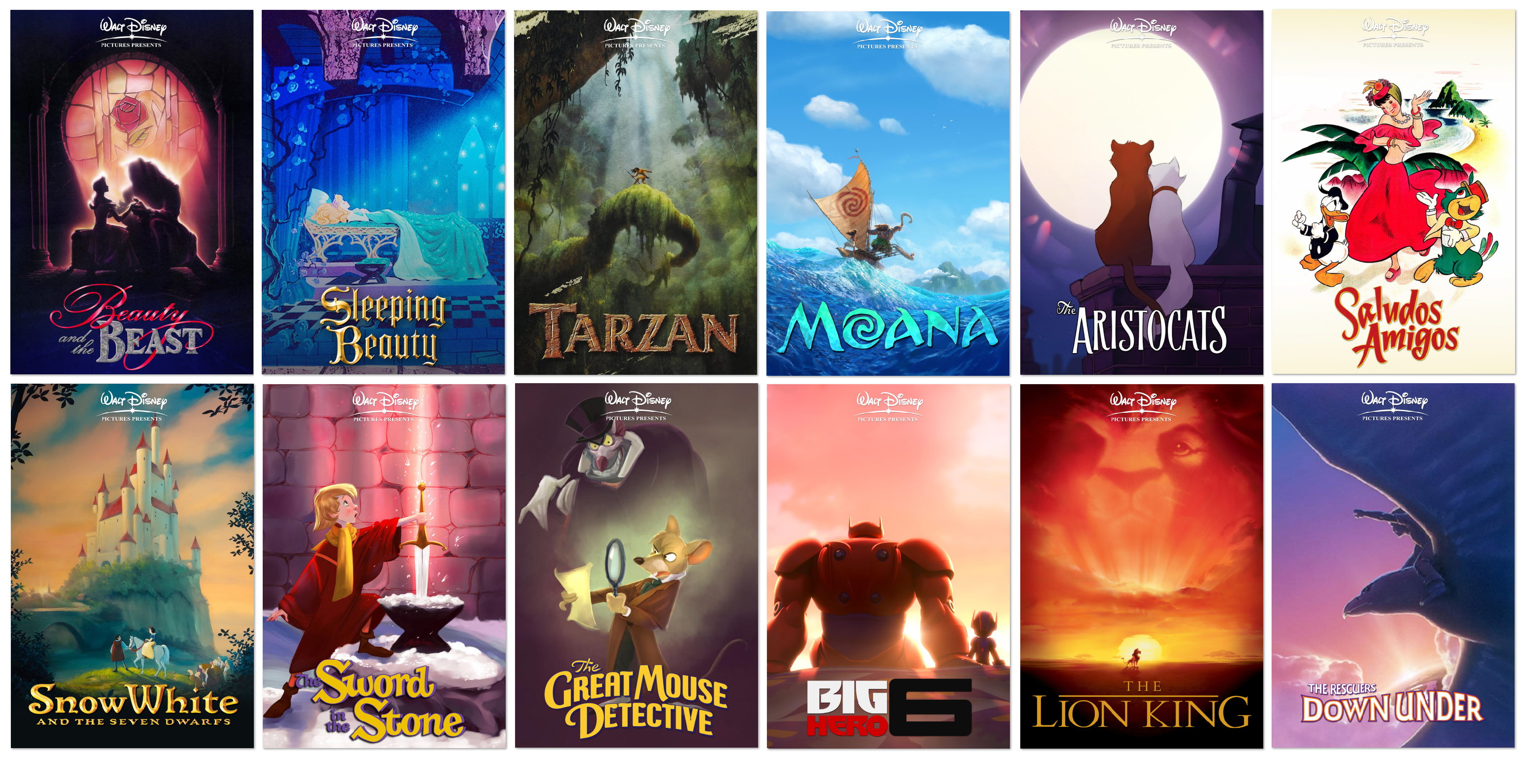 Completed Disney Classics poster set r/PleX