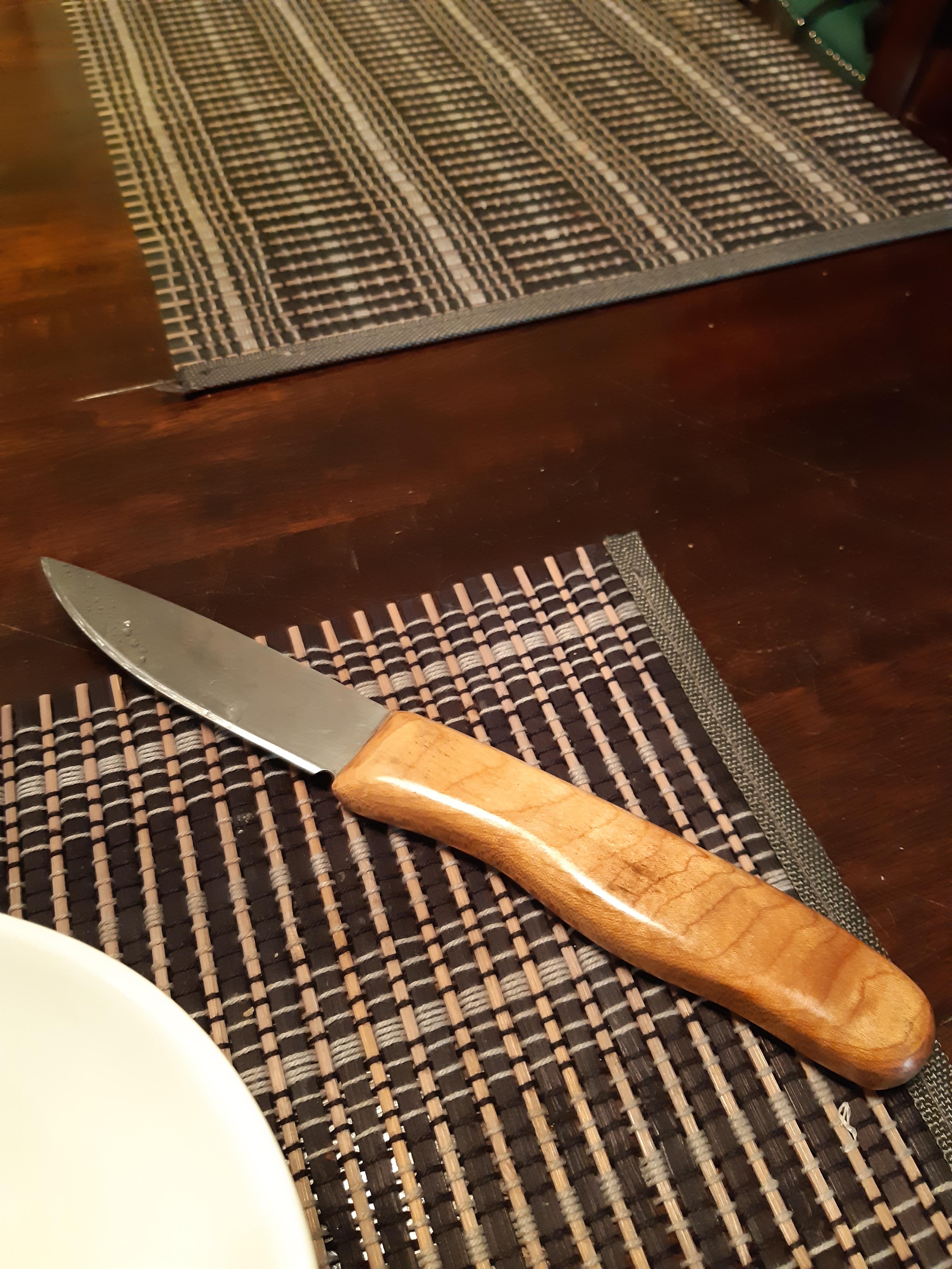 My favorite table knife i made from a bandsaw blade r/knives