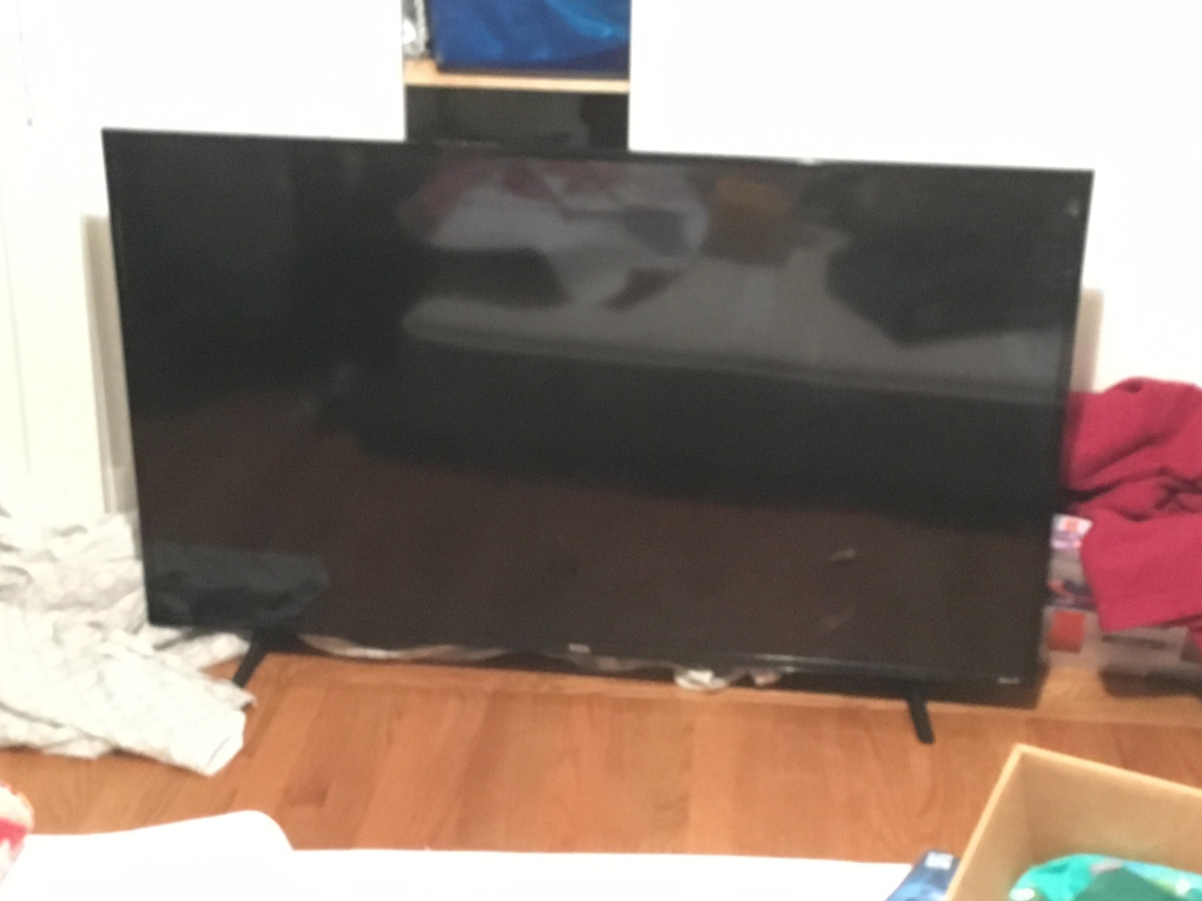 First real dive. Found this cracked 55 inch tv in the garbage at this