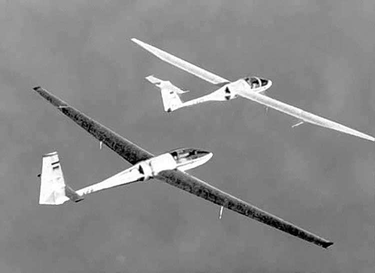 RFB Sirius I & II. Gliders powered by ducted fans integrated into their