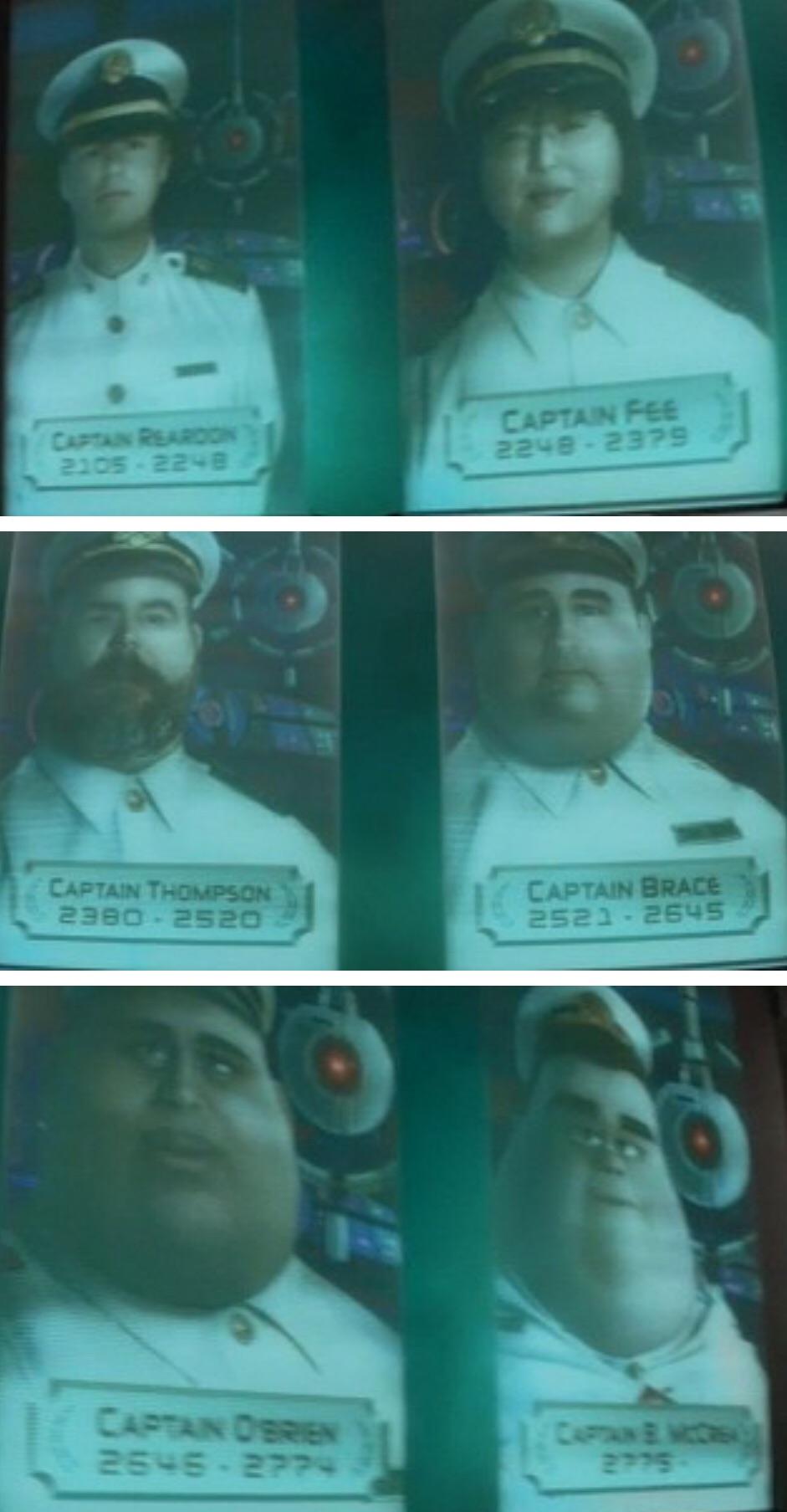 Wall E Captain Portraits