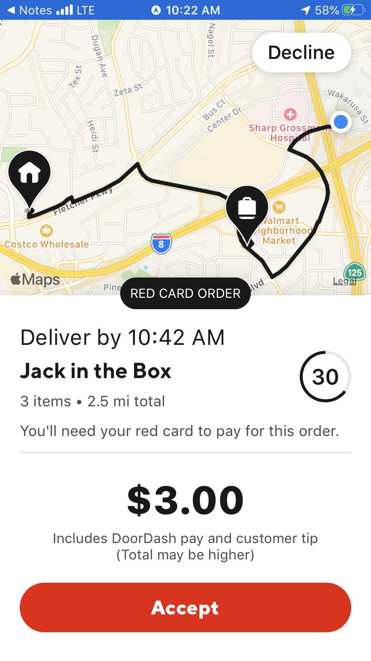 No, I don’t think I will... doordash