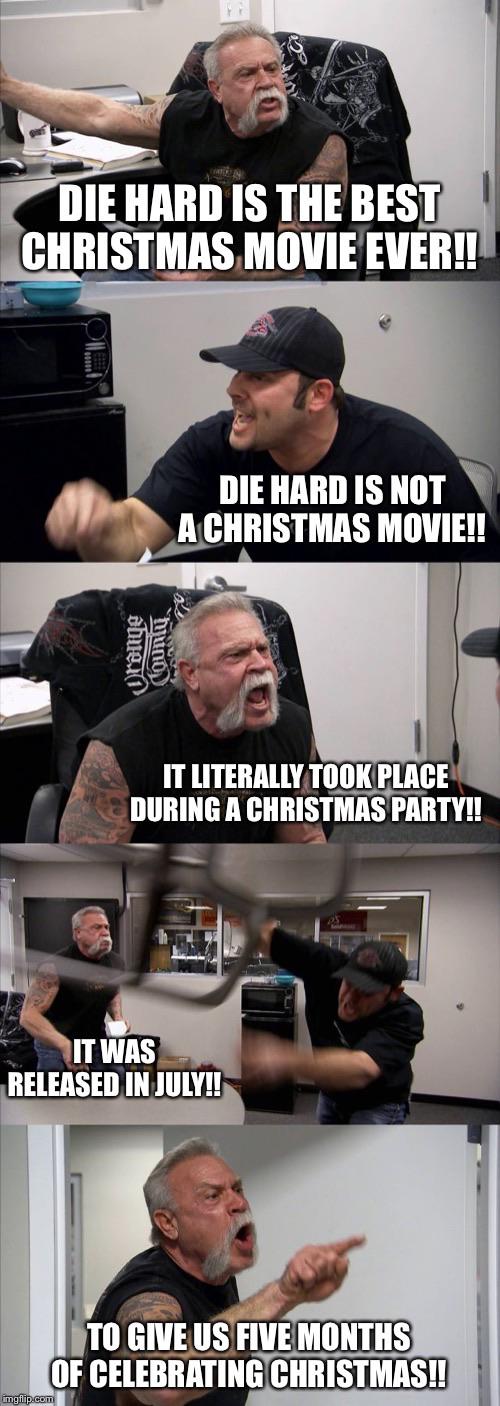 Die Hard IS a Christmas movie... memes
