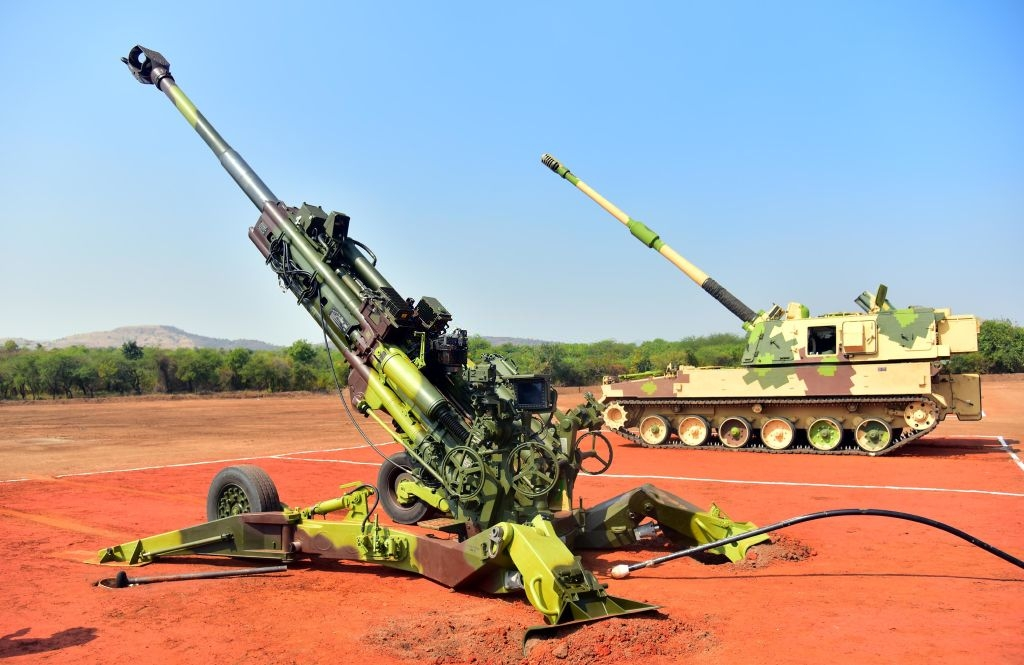 Indian Army K9 Vajra and M777 Howitzers at The Deolali Artillery Centre