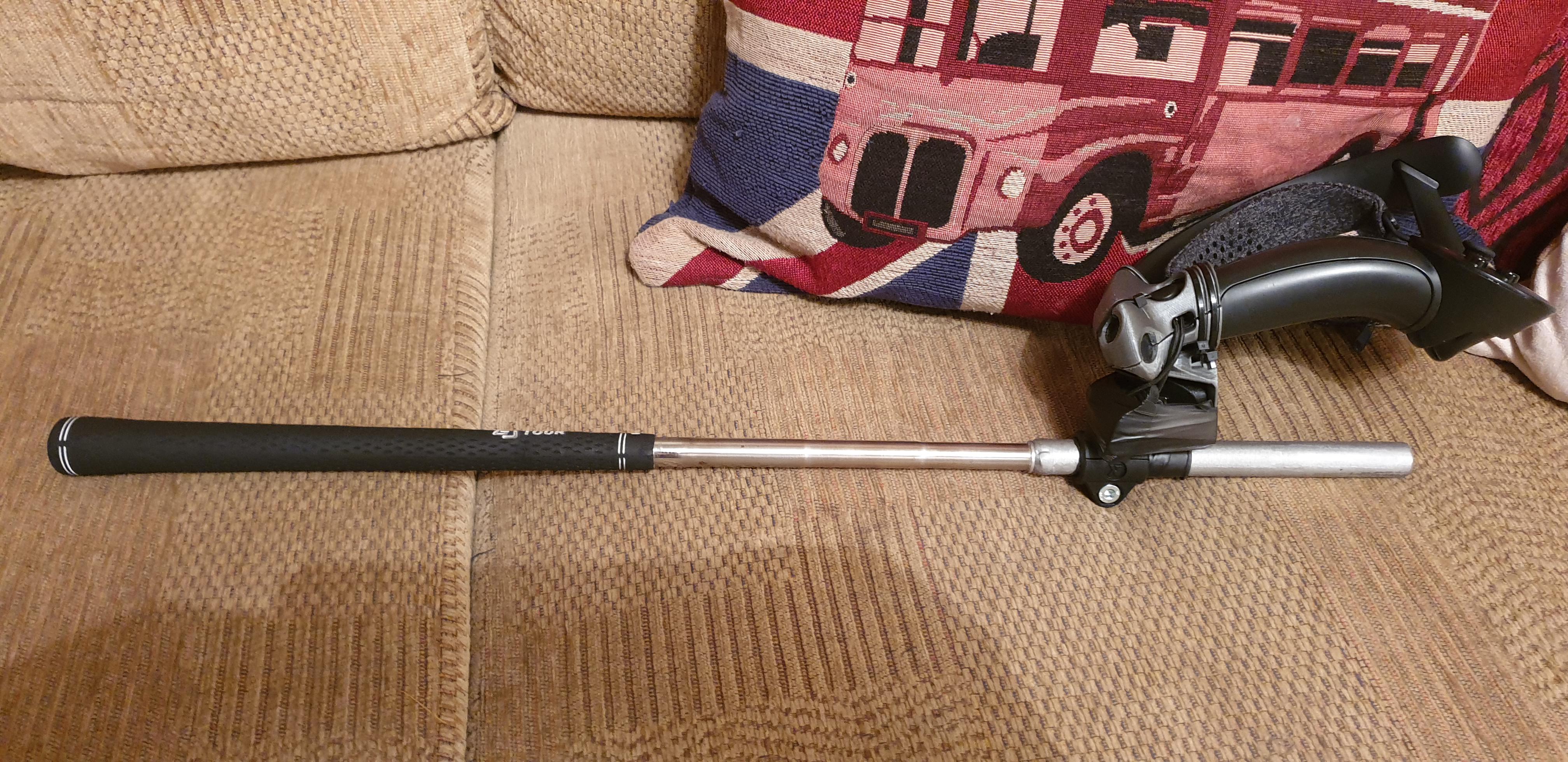Homemade Golf Club VR Accessory for the index controller and parts from
