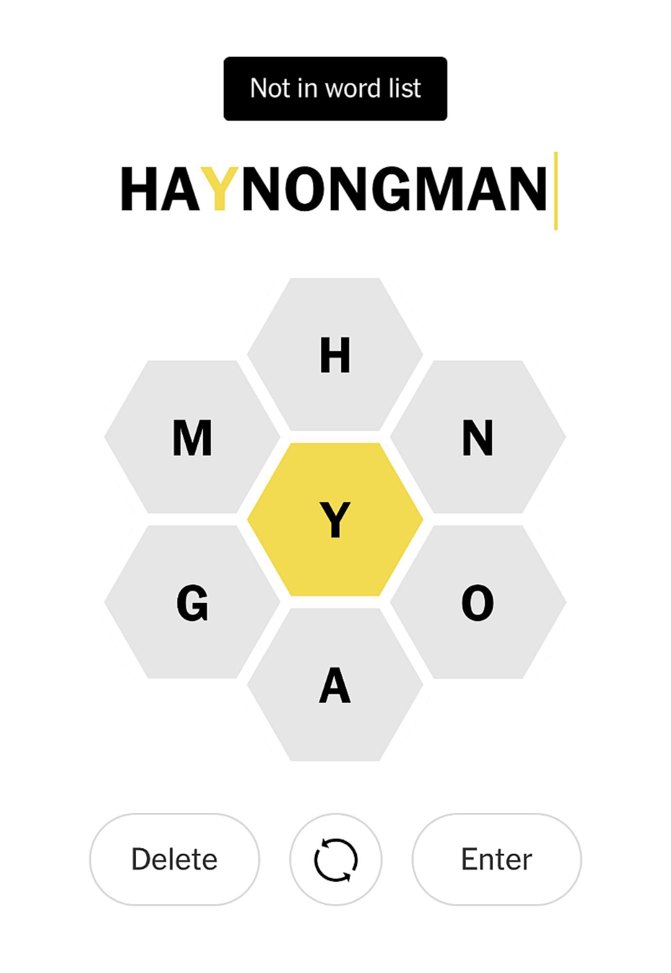 Thought I found the NYT Spelling Bee pangram. Almost. Earwolf