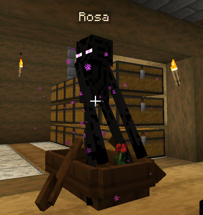 I didn't know Endermen could hold flowers r/Minecraft
