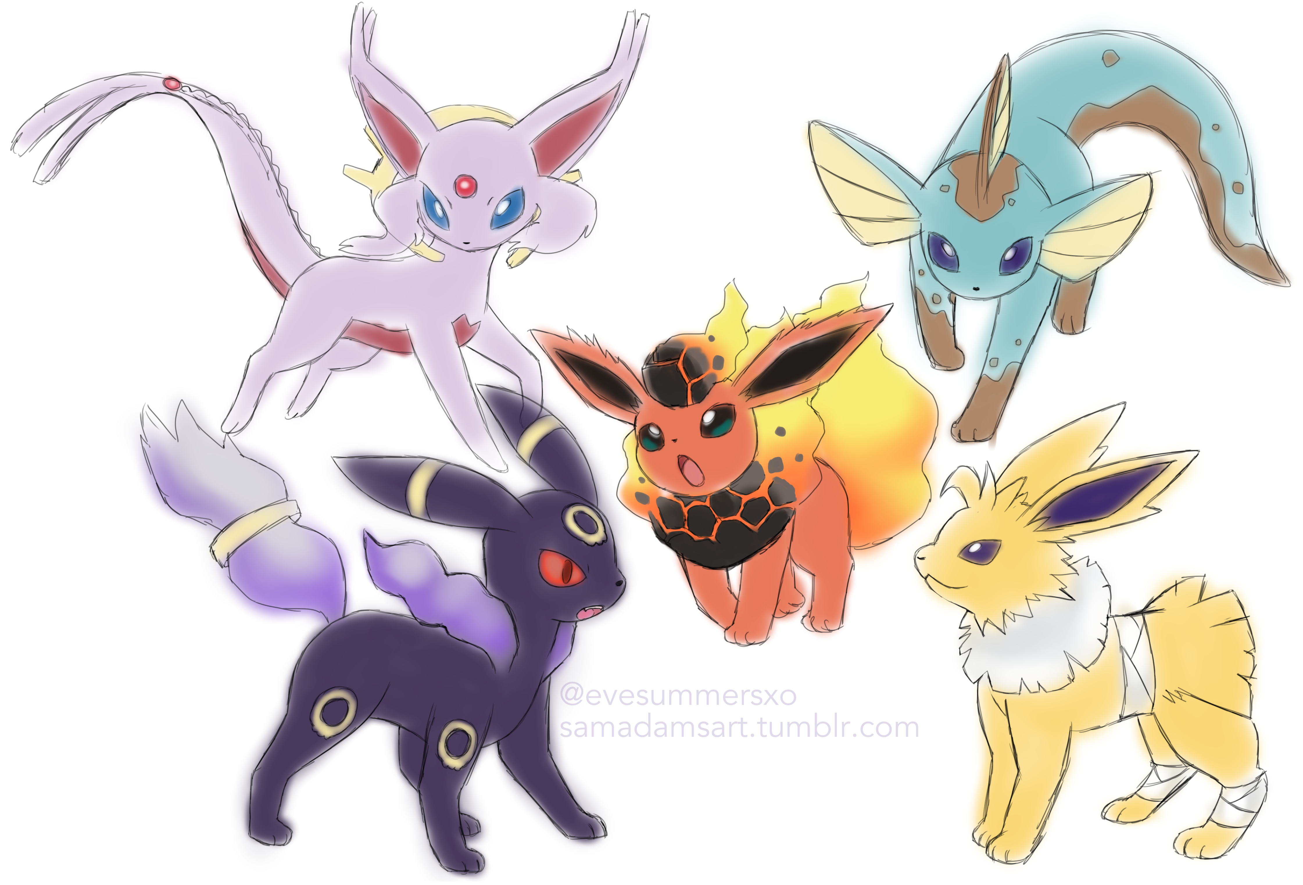 DualType Eeveelution Variants (read comments)