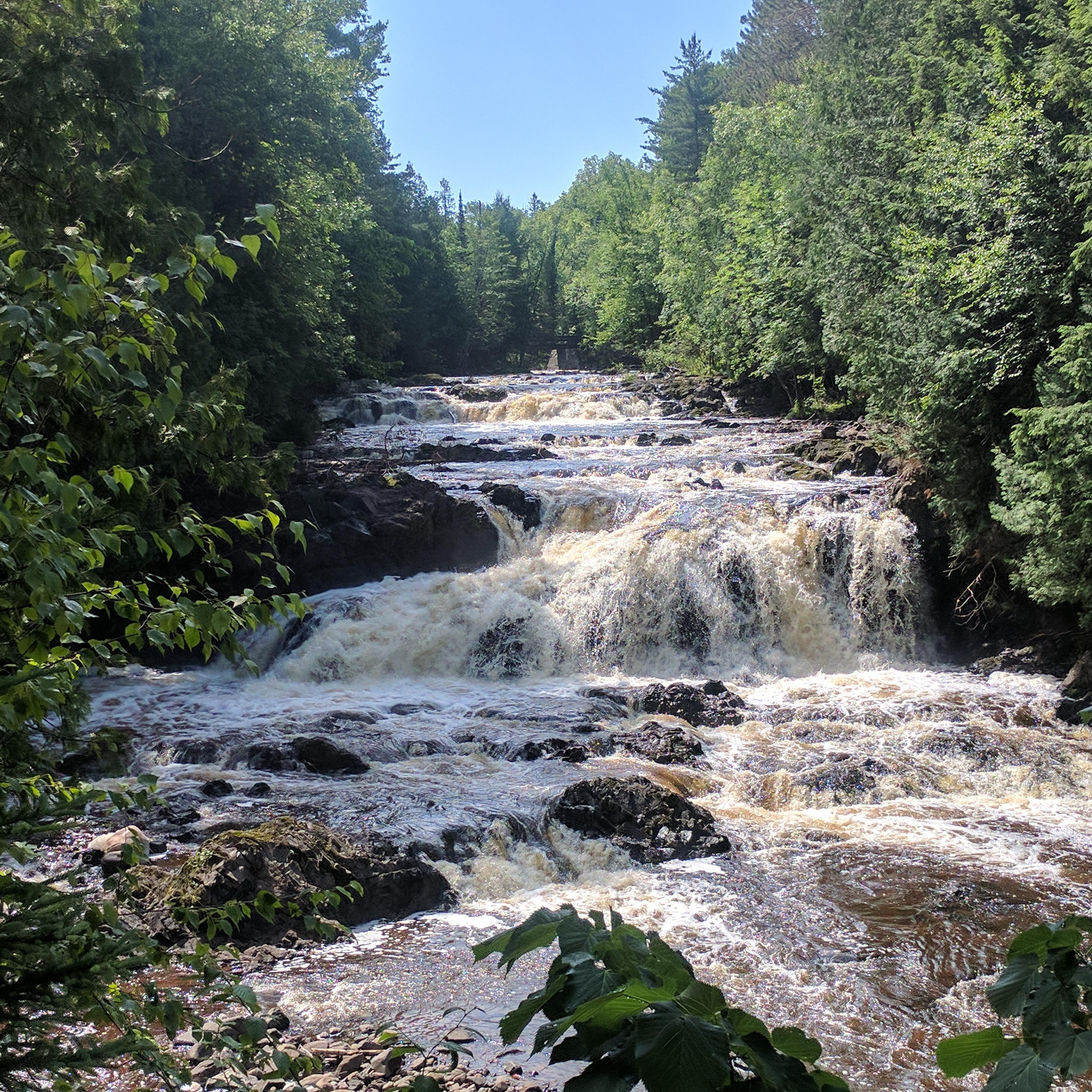 Copper Falls Ashland County, Wisconsin, USA [OC] [3036 x 3036] r