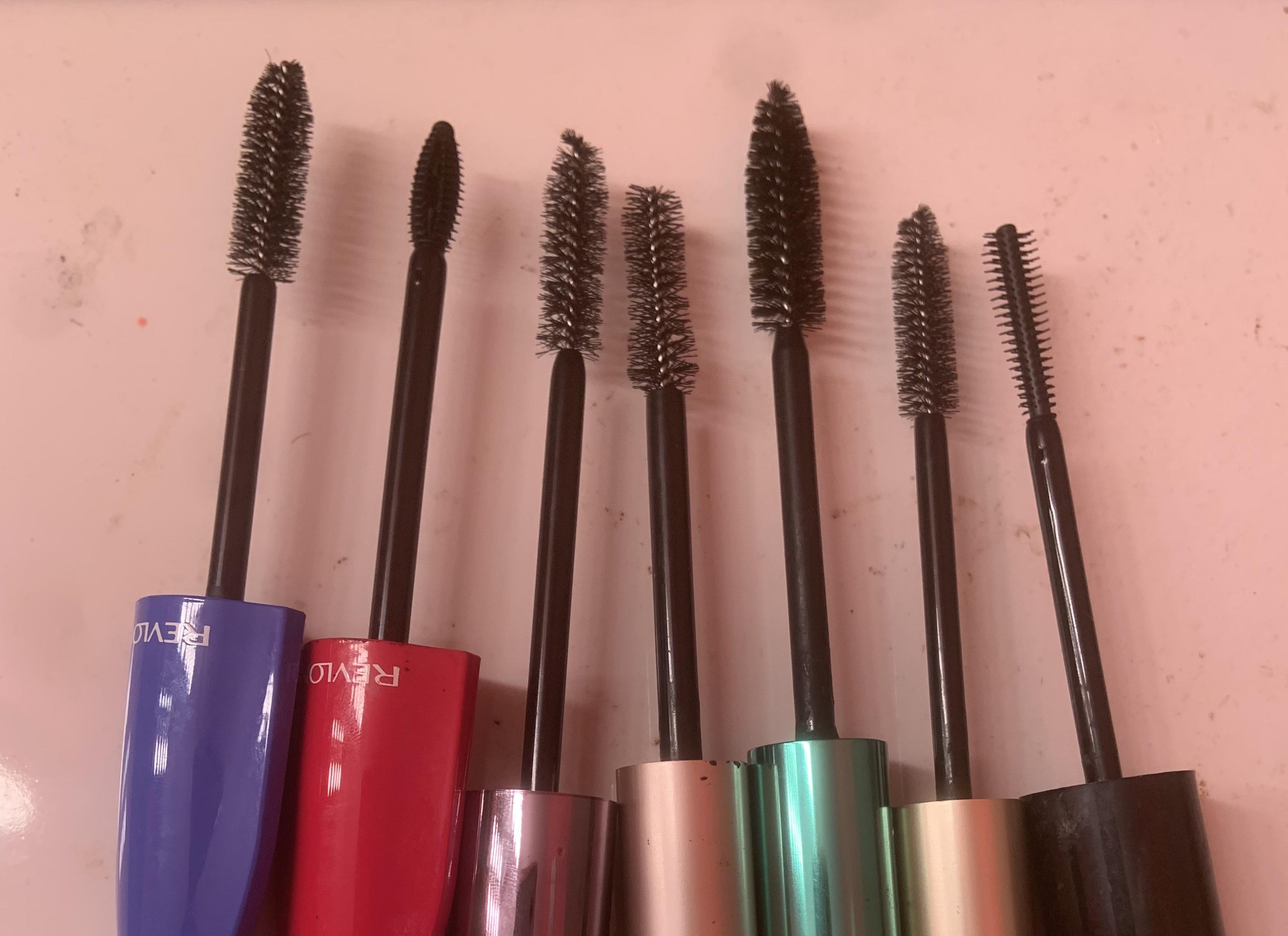 These clean mascara wands will be donated to an organization called