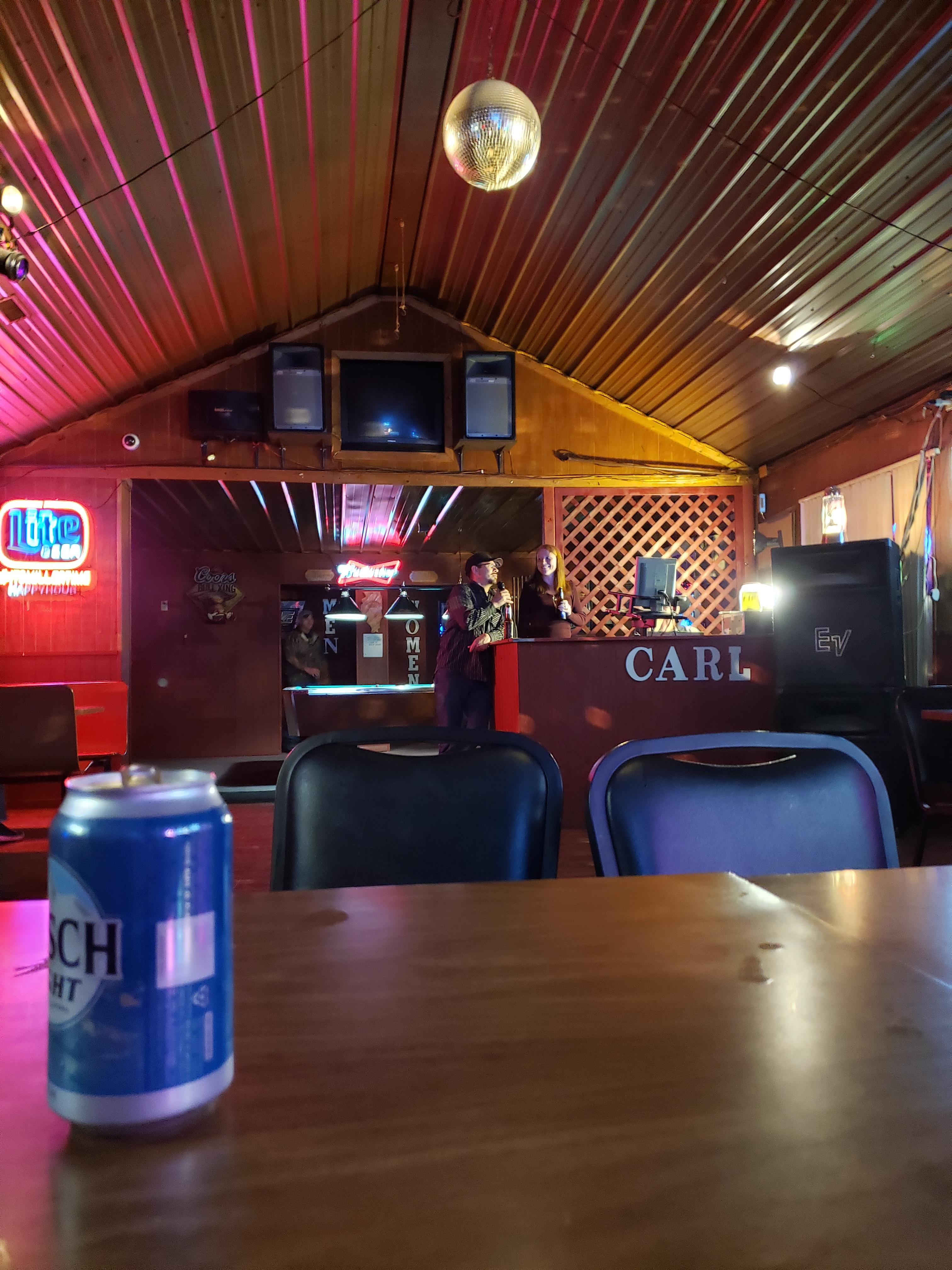 Disco ball, lava lamp, neon lights, 1997 television...bonus points if