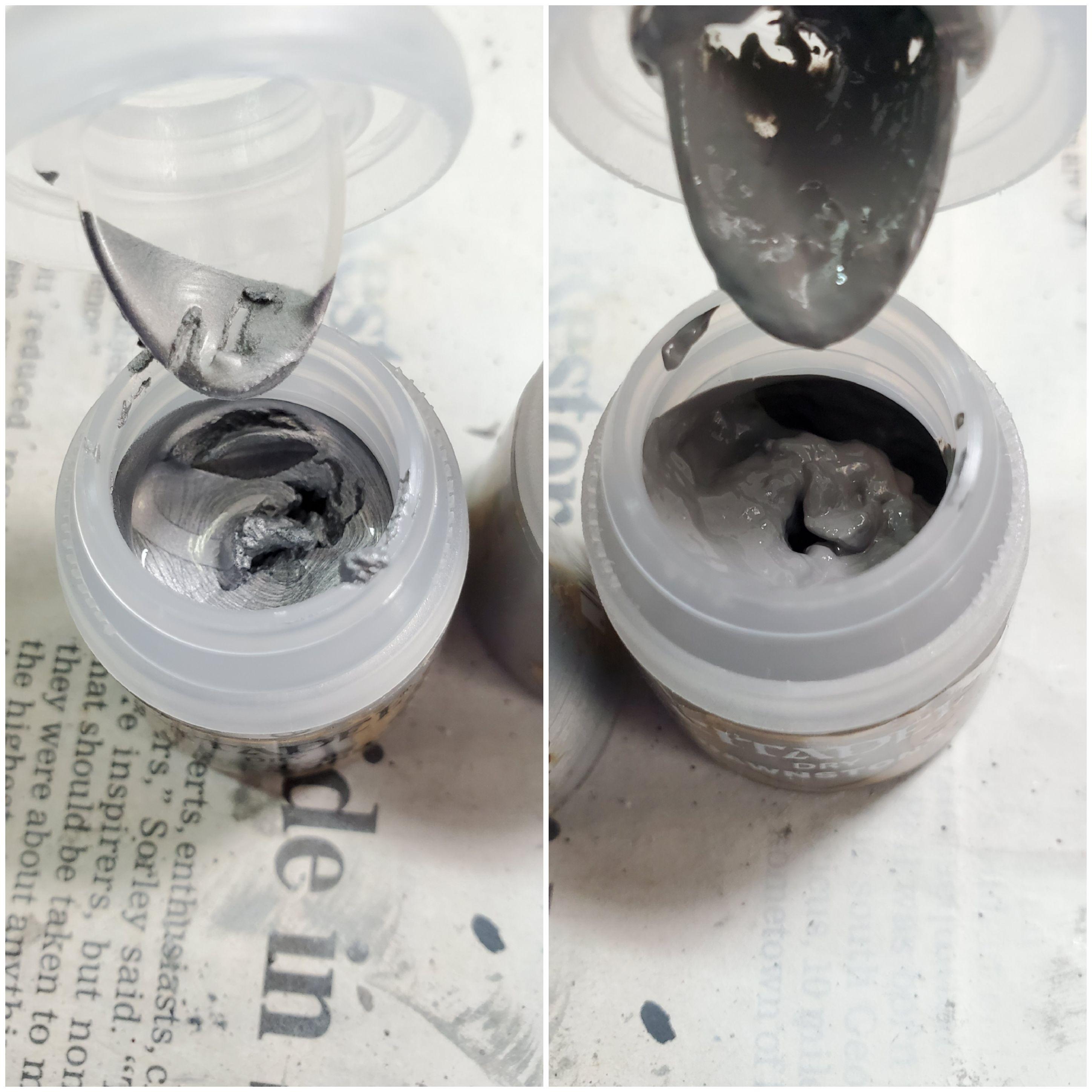 Citadel Dry Brush Paint Question This isn't normal right? r