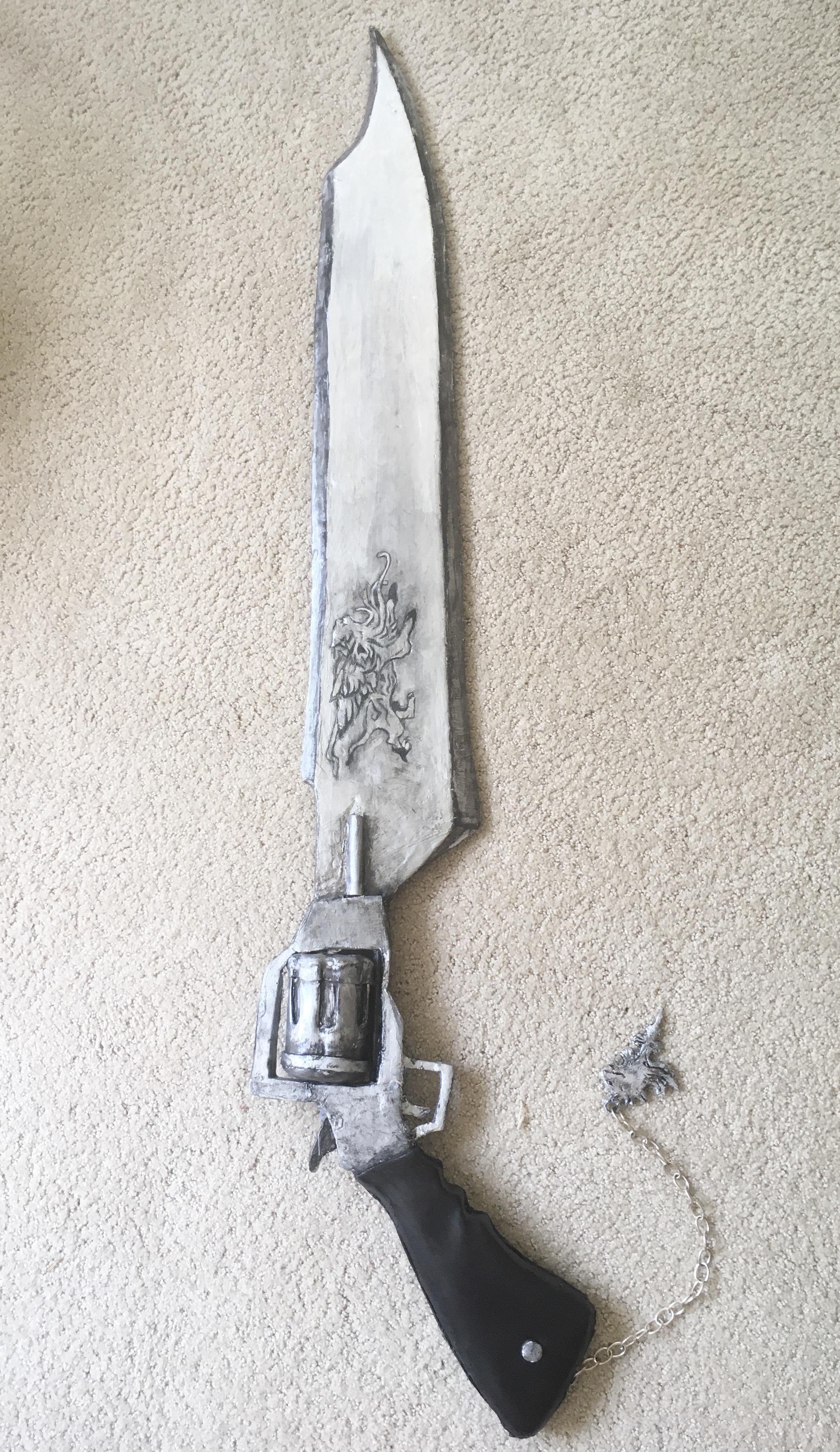 Squall’s Gunblade from Final Fantasy VIII with working trigger and