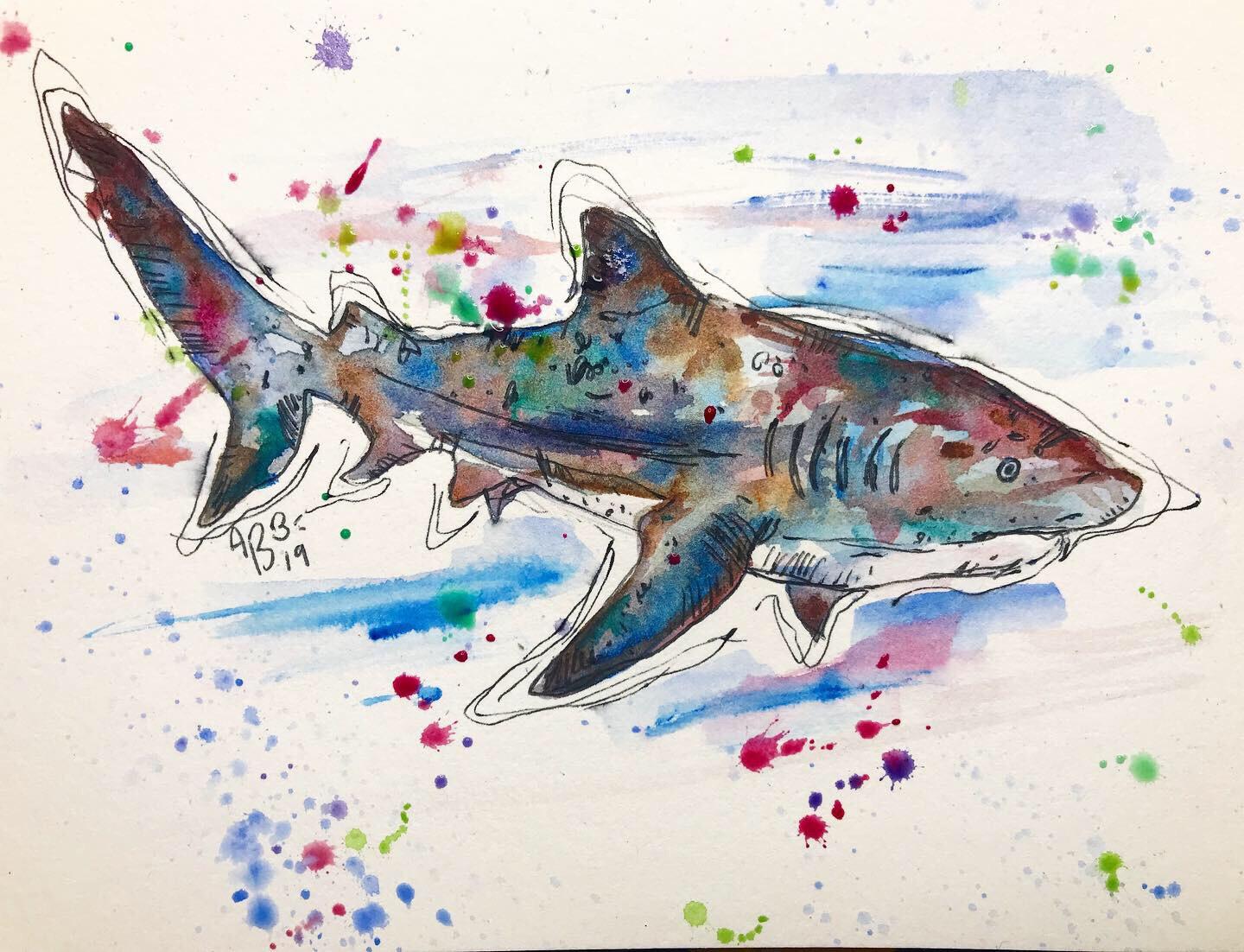 Just finished this watercolor painting of my favorite sea creature! r