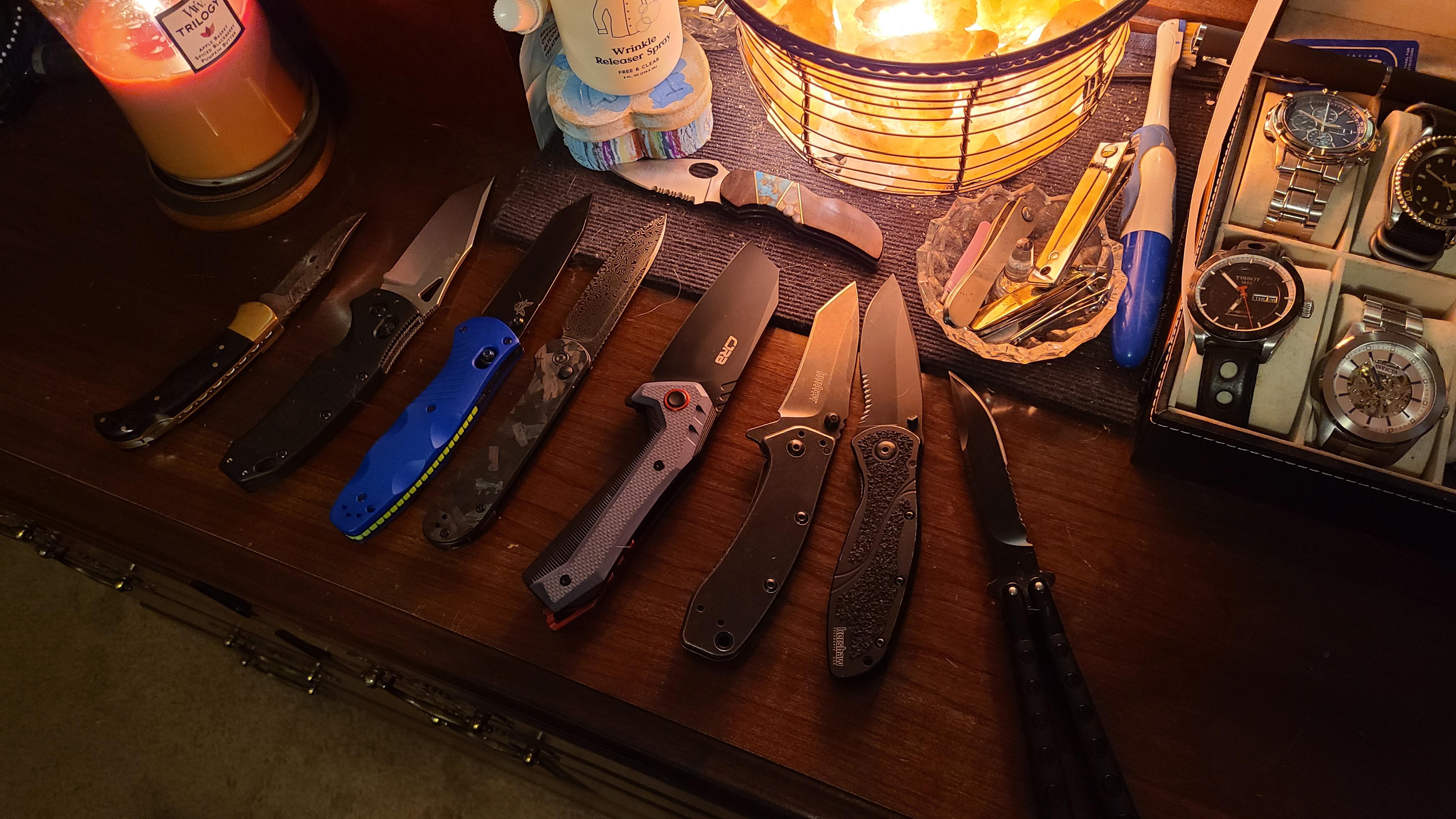 Some of my pocket knives r/knives