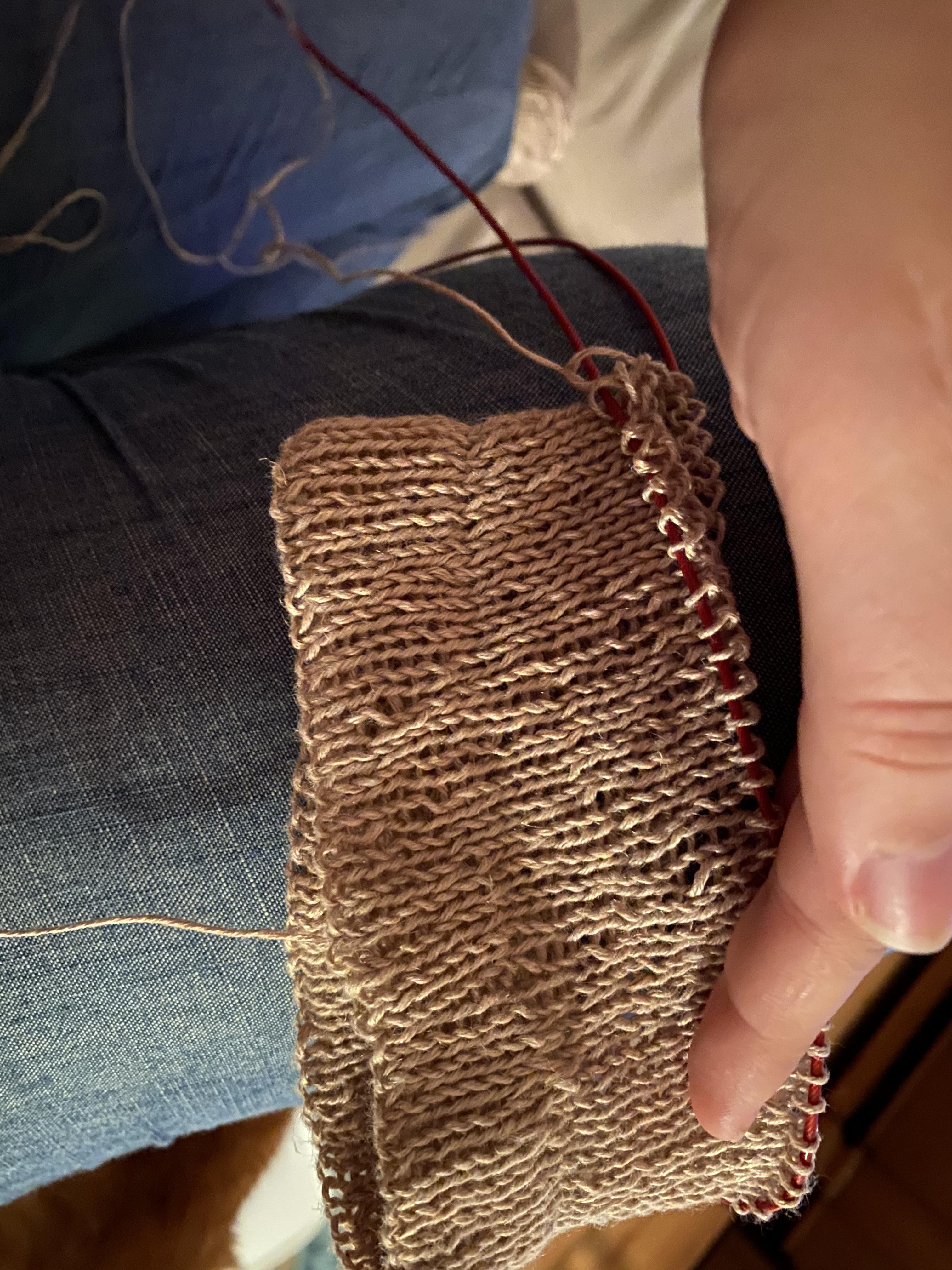 Does linen yarn even out after washing? r/knitting
