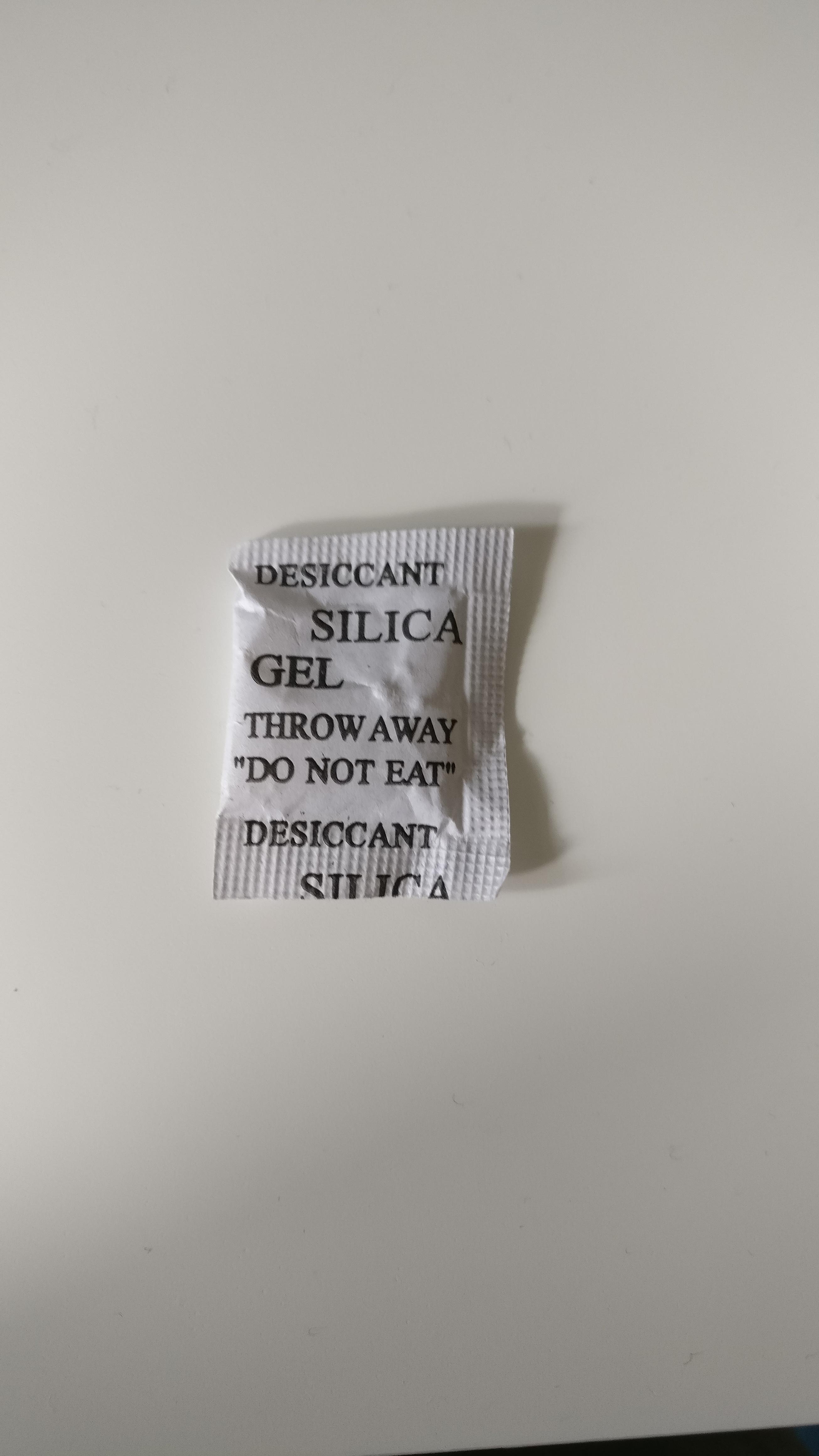 Do Not Eat Throw Away Desiccant at Jennifer Terrell blog