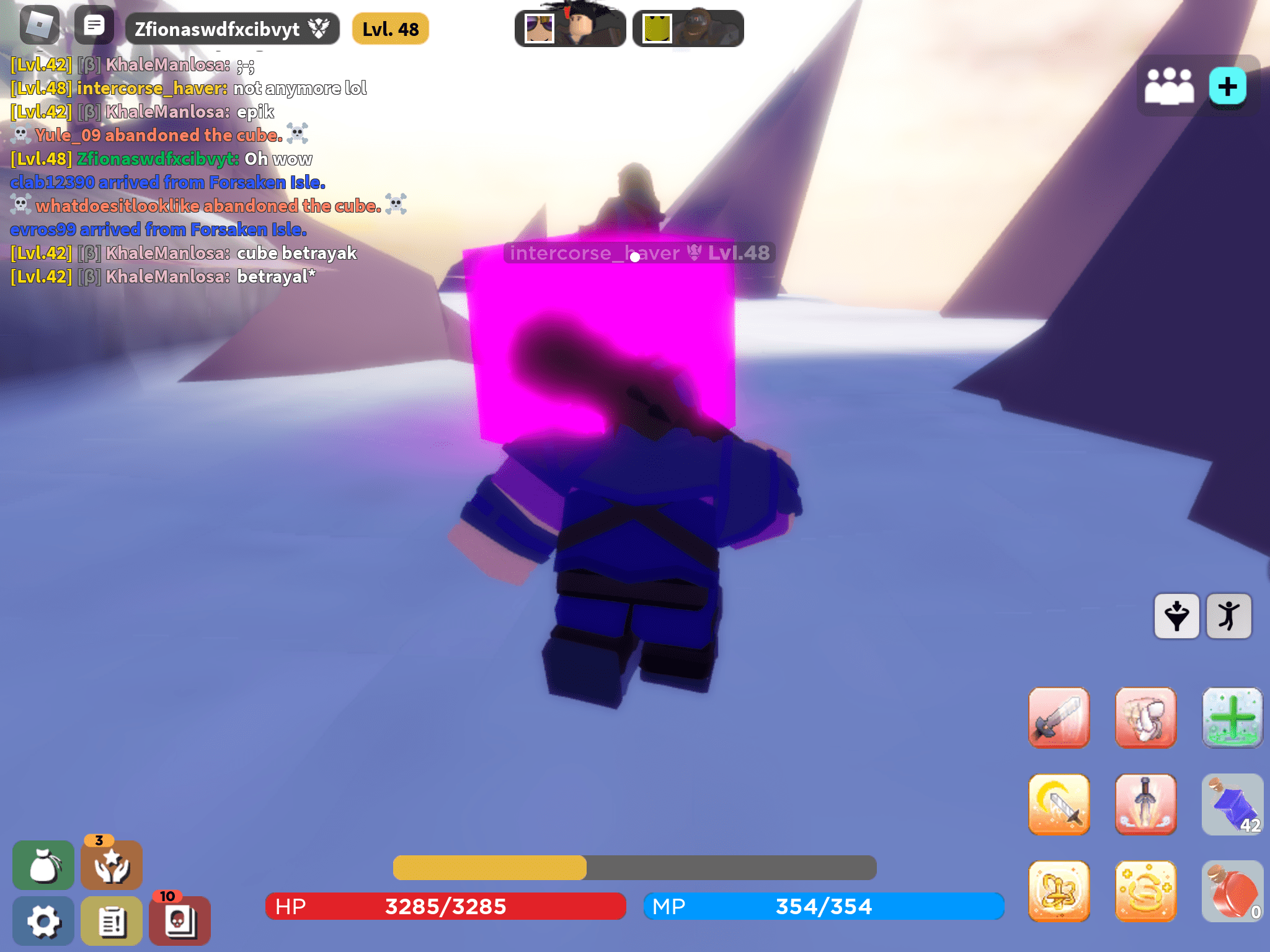 The CUBE! BUT ON FORSAKEN?! r/Vesteria