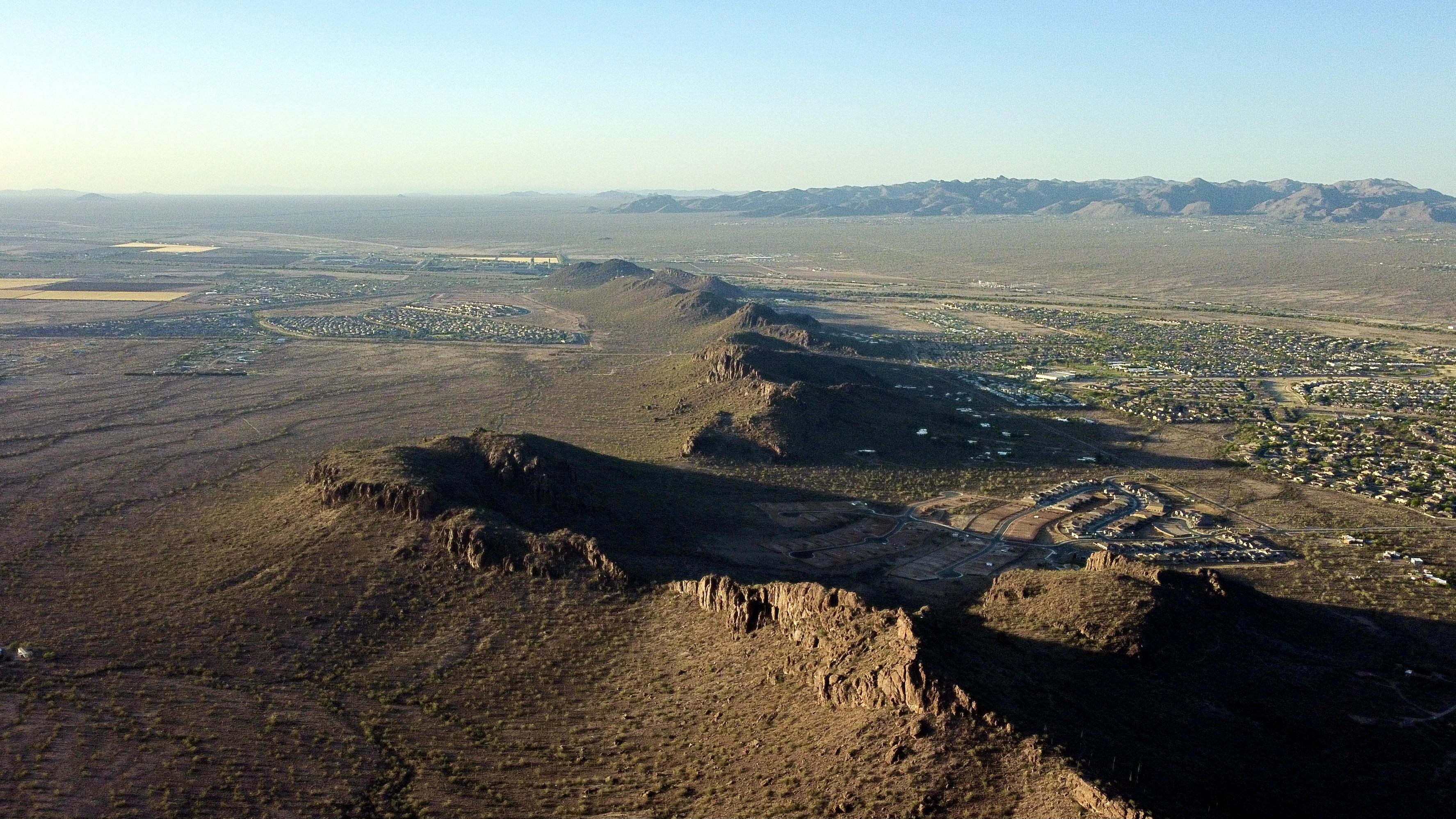 Tucson Mountains near Picture Rocks drone_photography