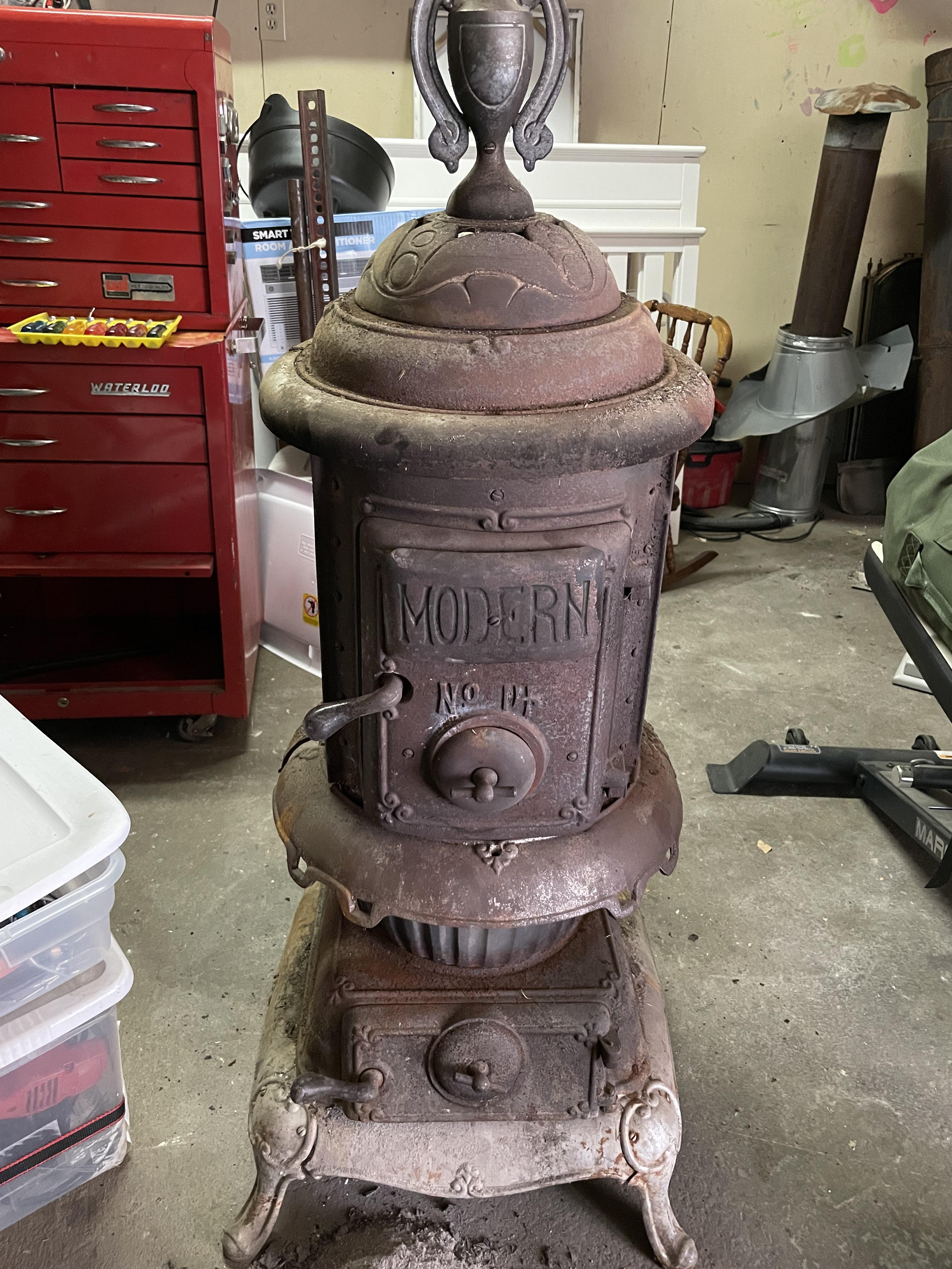 This amazing stove came with a home I bought but there is no name or model on it anywhere. The