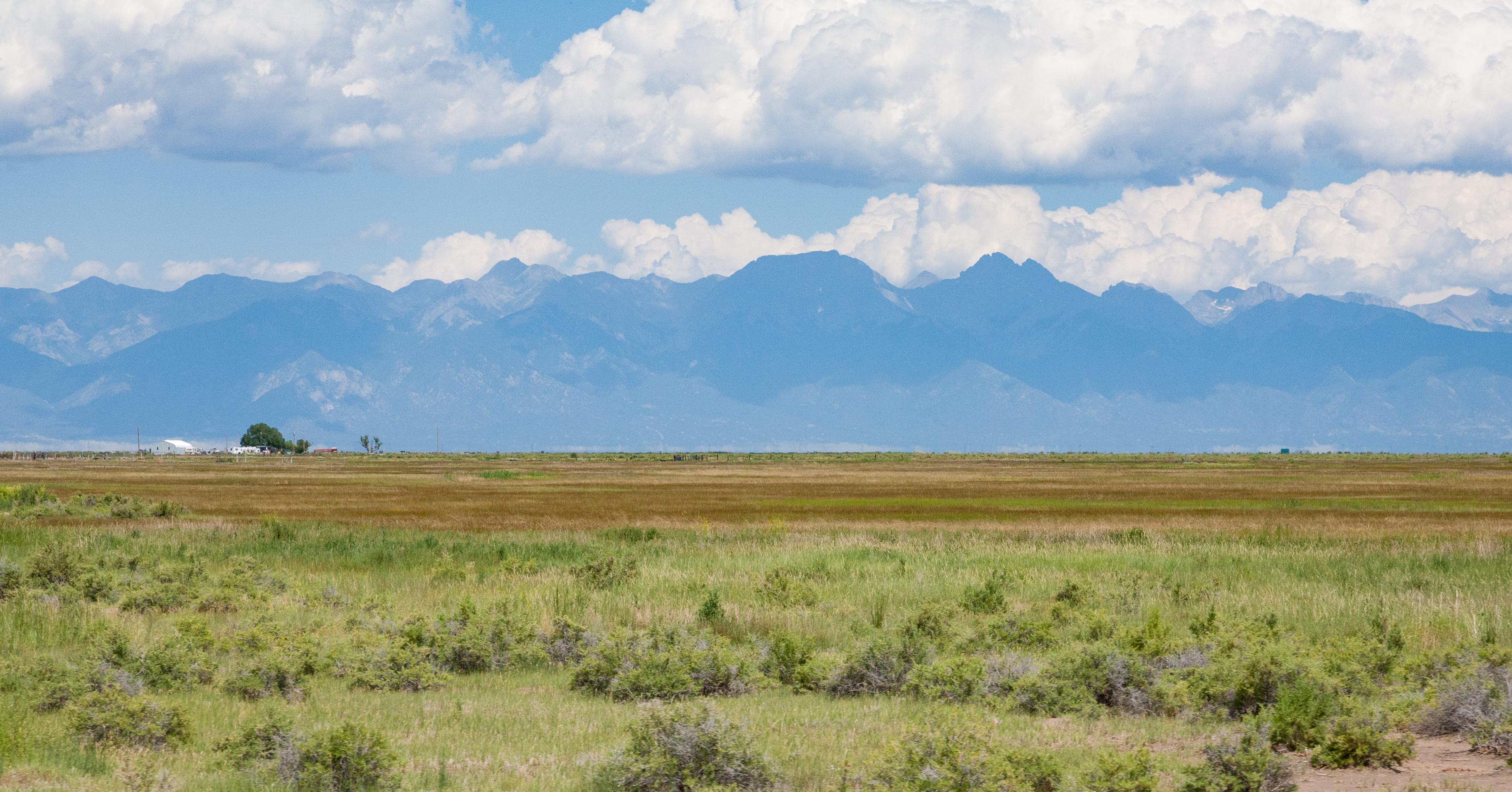 Summertime in the San Luis Valley (those mountains are bigger, and