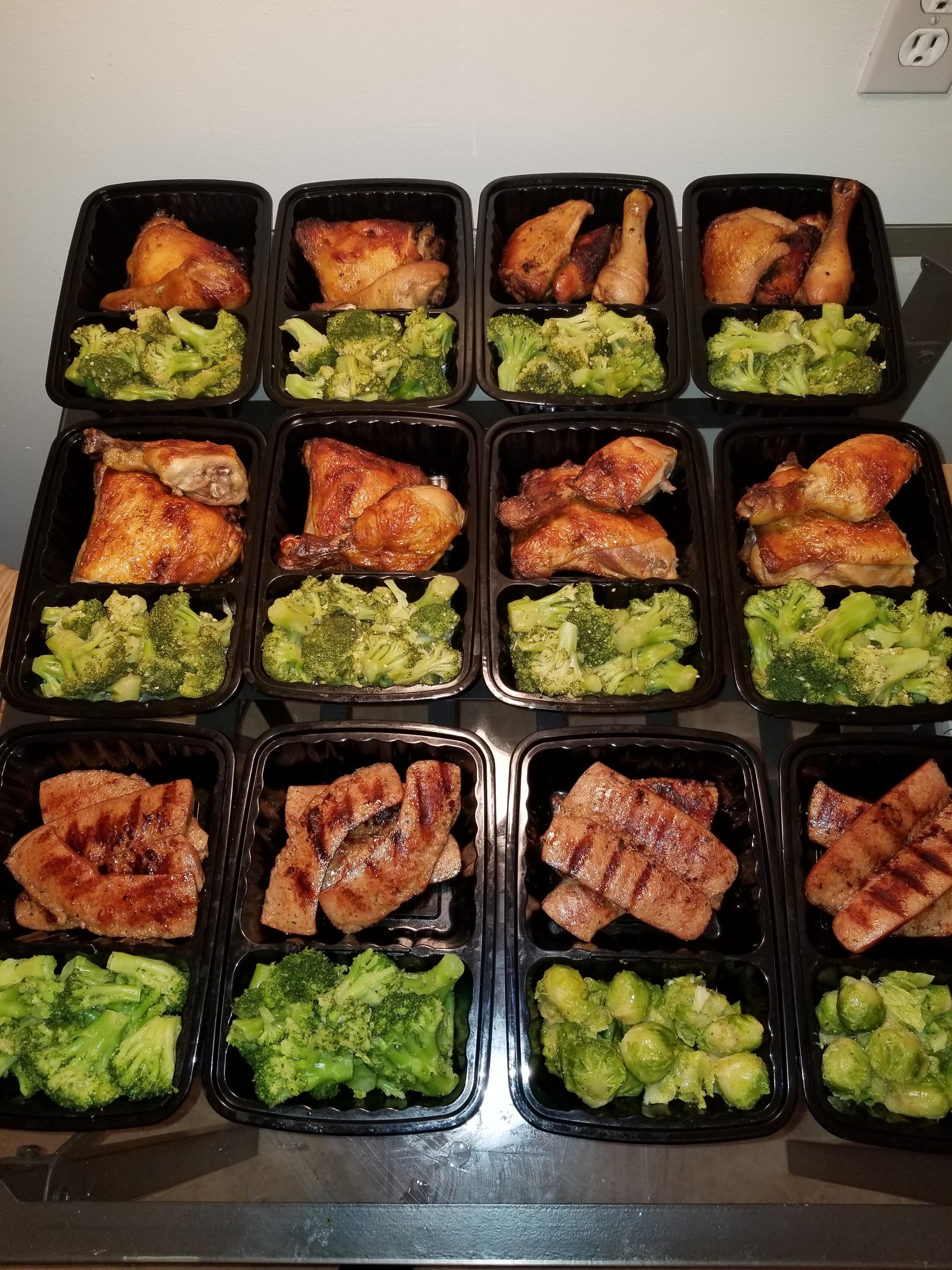 Keto meals for one. Not a starchy carb in sight. Gotta get this holiday