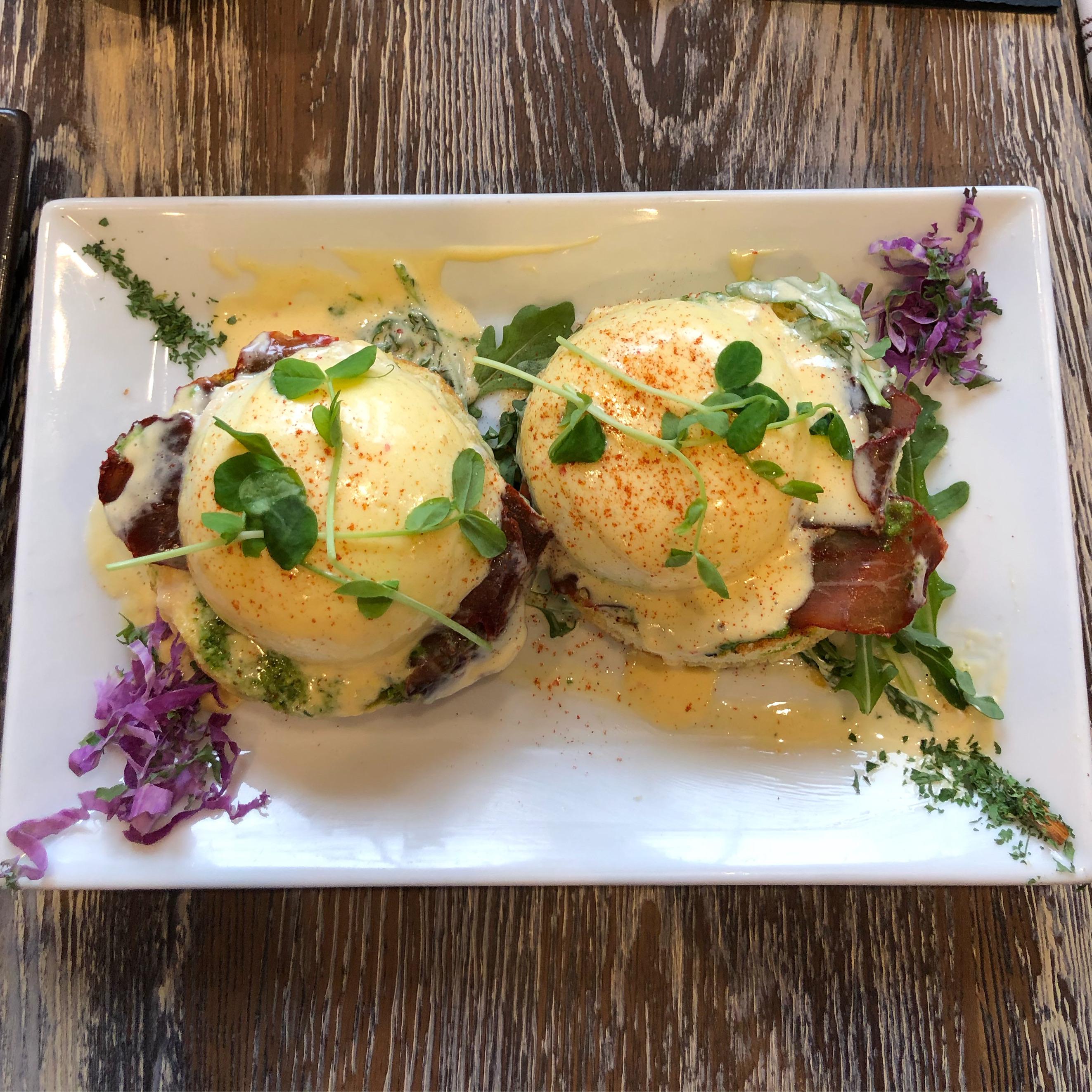 Eggs Benedict with basturma and pesto r/FoodPorn