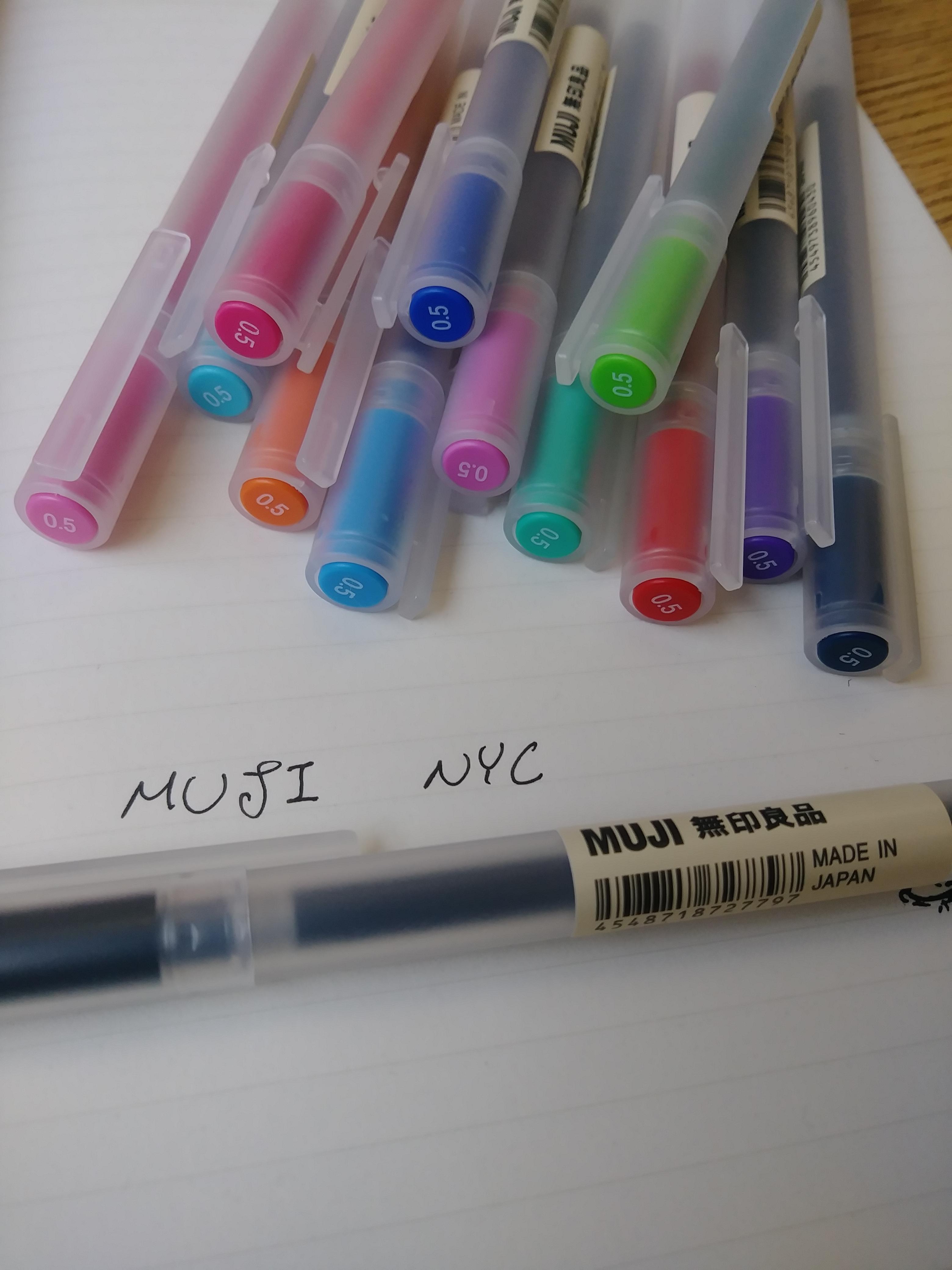 Muji Gel Pens