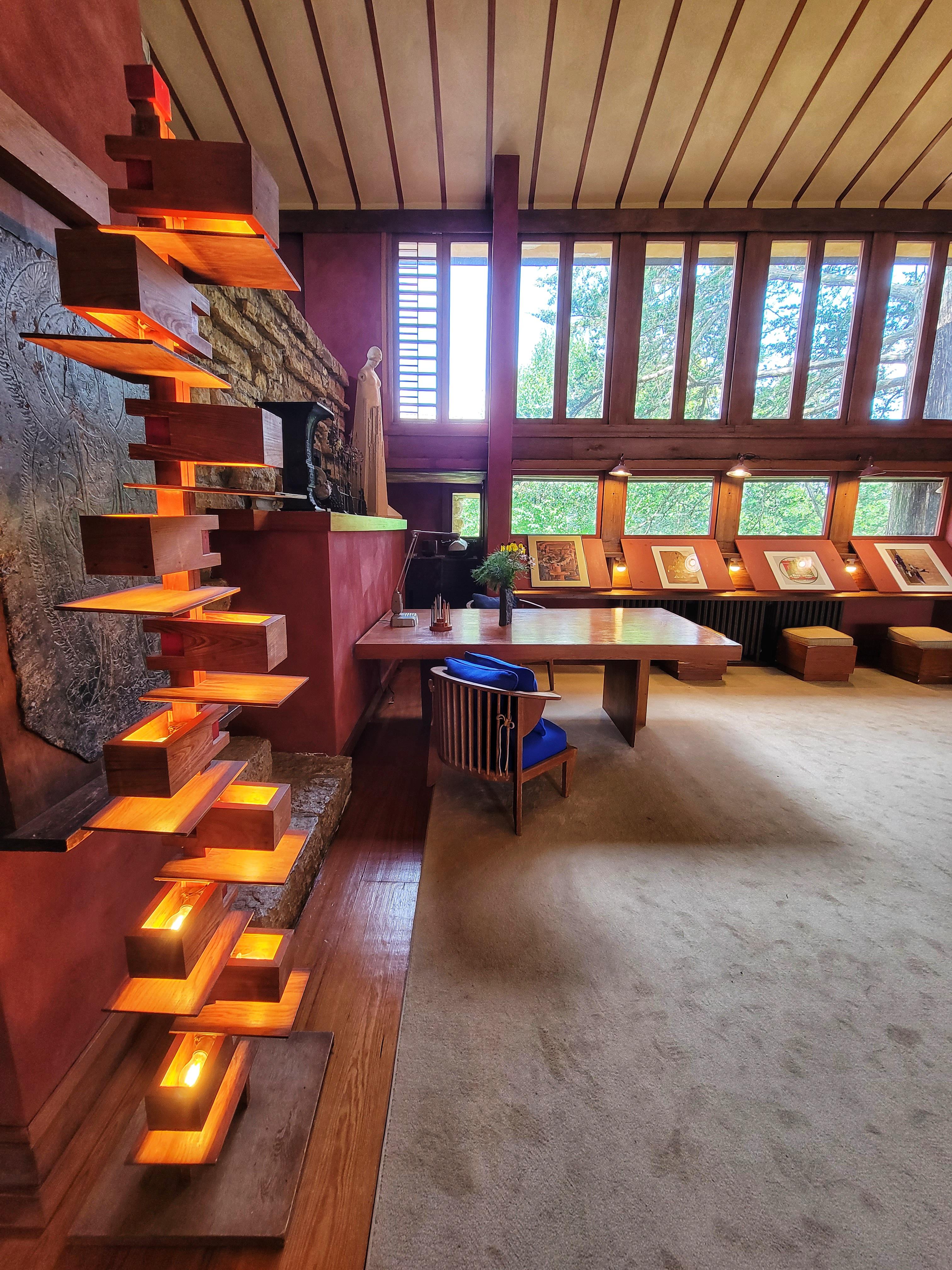 Frank Lloyd Wrights home office in Spring Green, Wisconsin r