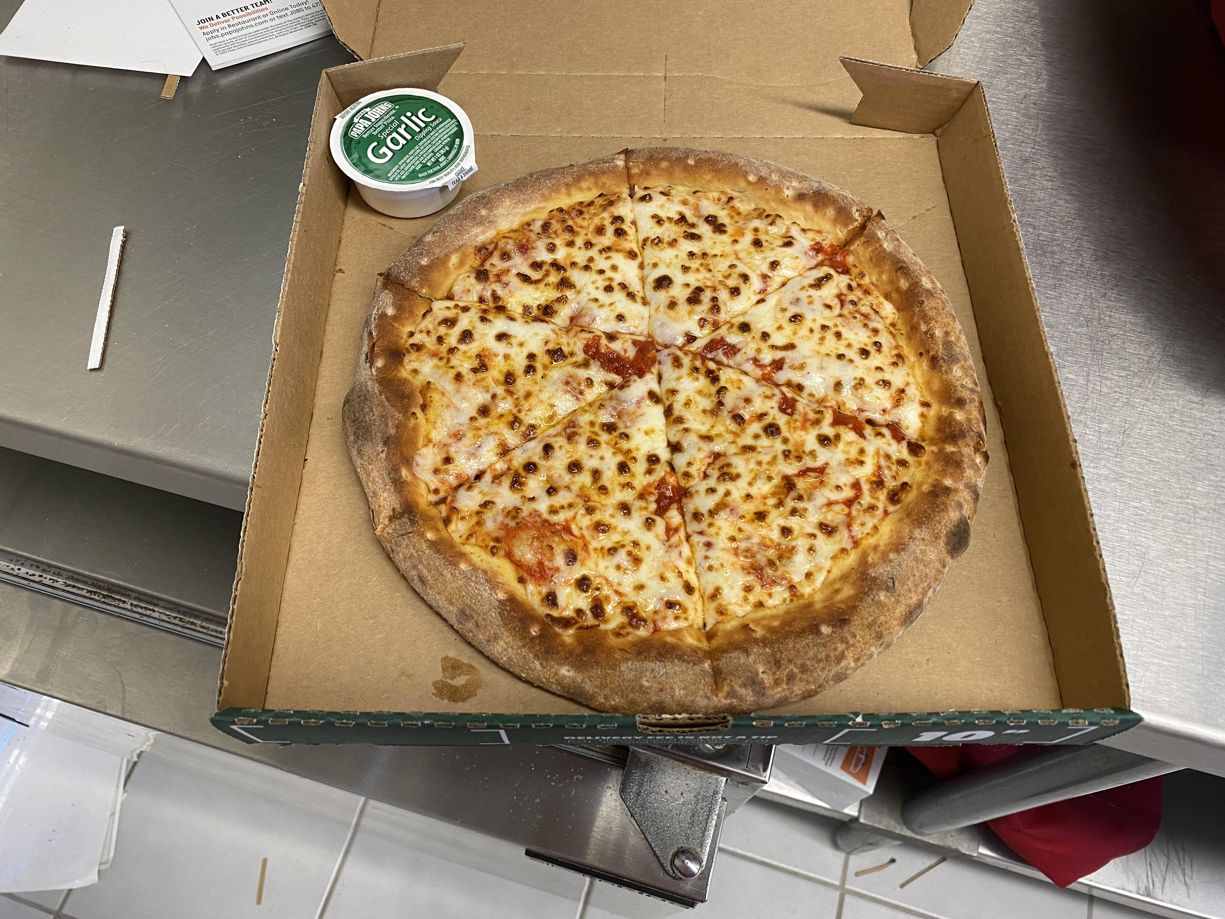 Papa Johns Extra Cheese Pizza