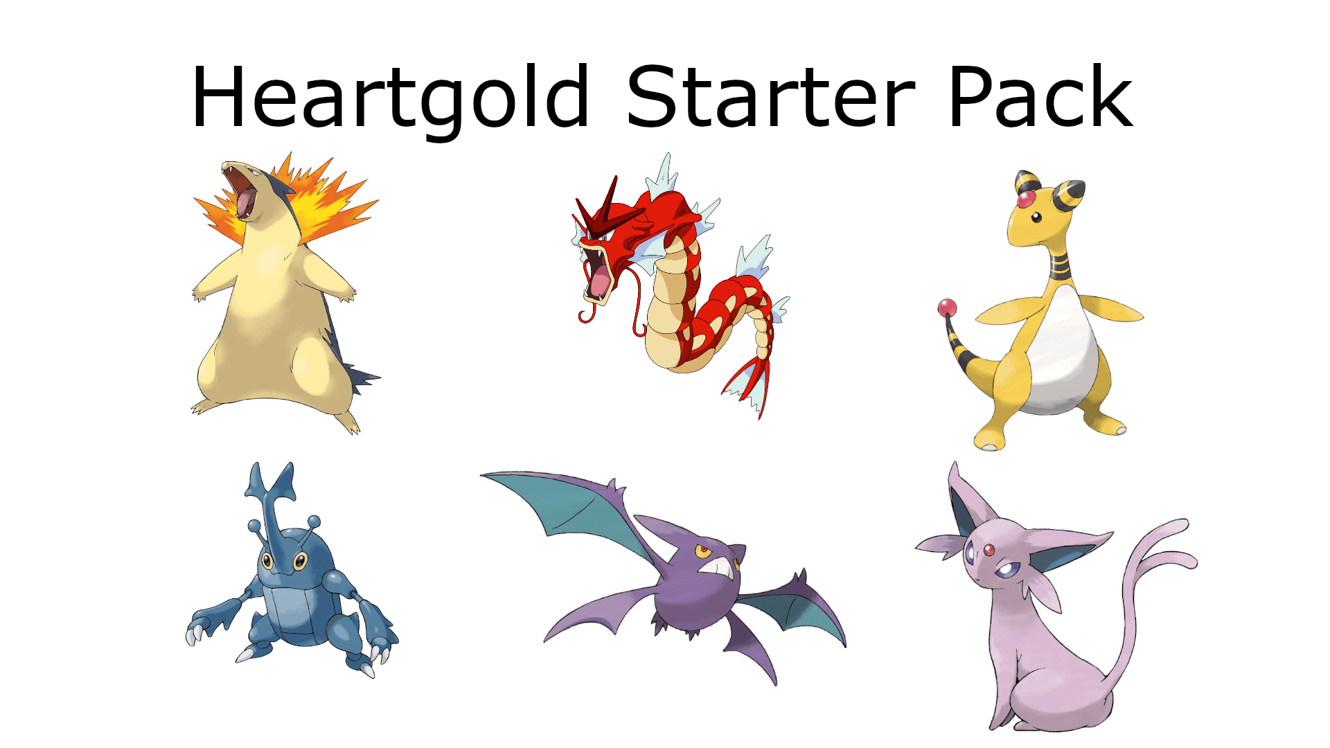 Pokemon Heartgold Starter Pack r/starterpacks
