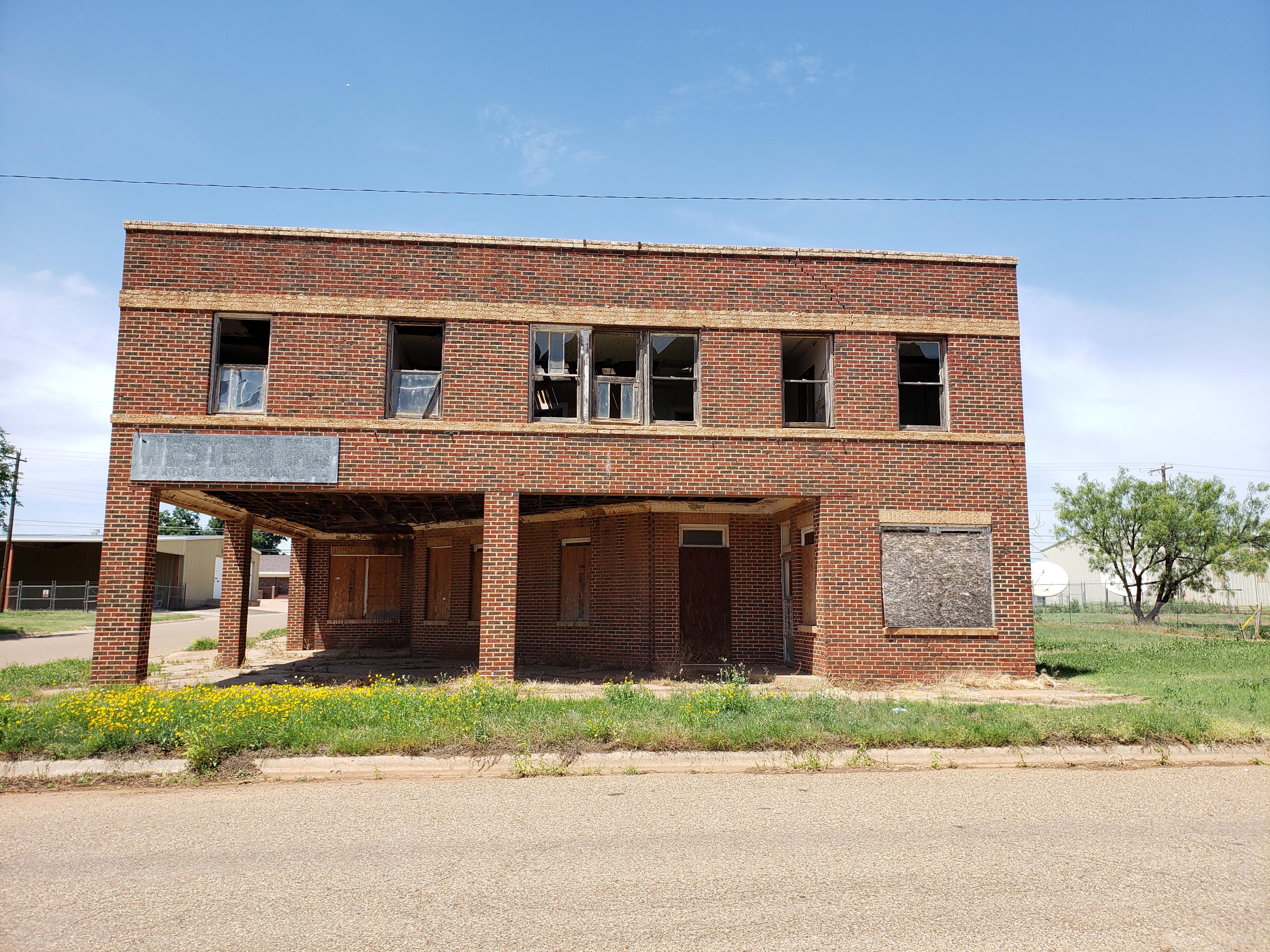 Abandoned store/offices in Spur, Texas. One of many in this nifty