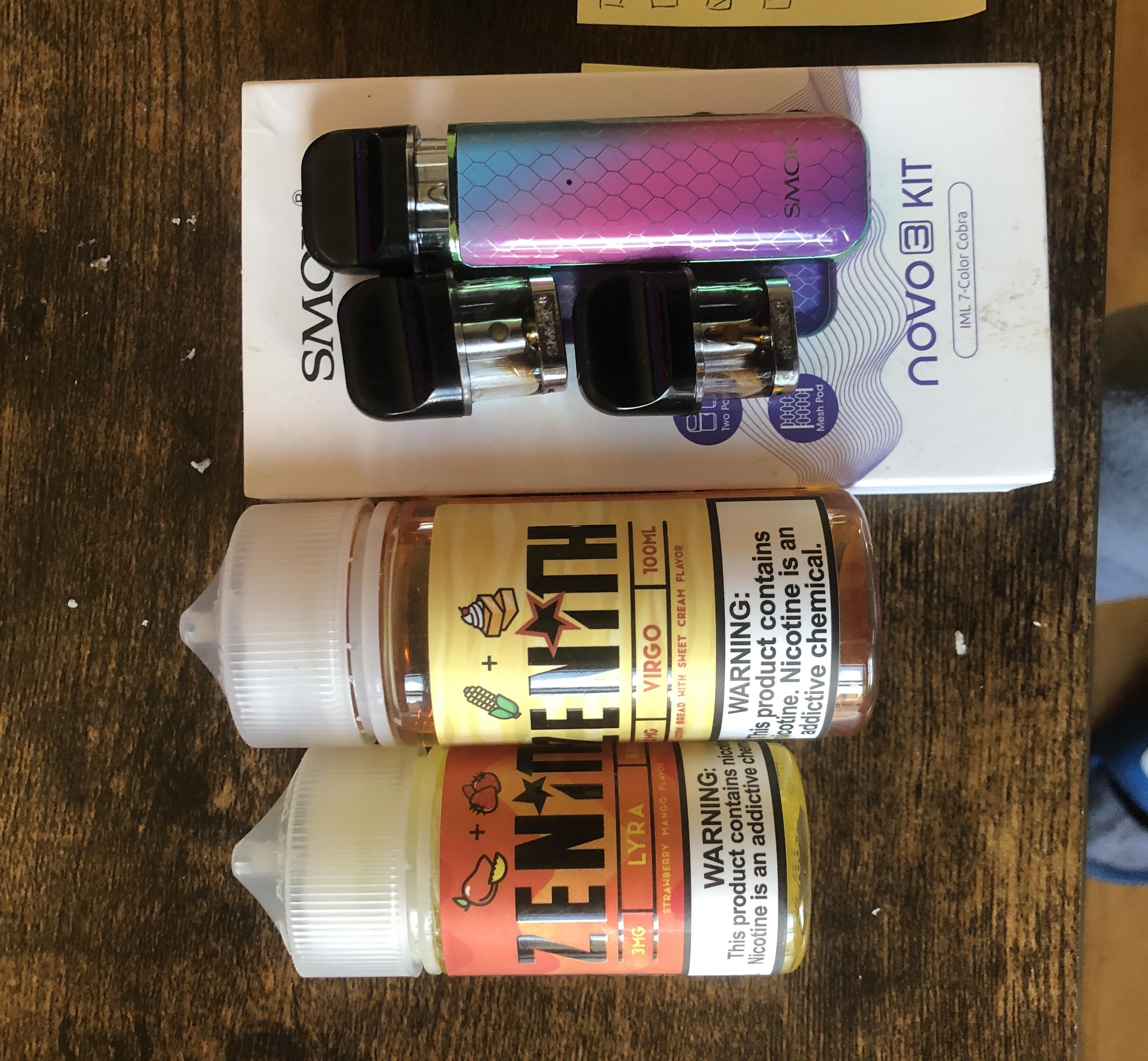 [S][USA] Smok novo 3 kit + 160ml juice + 3 pods QUITING EVERYTHING 30