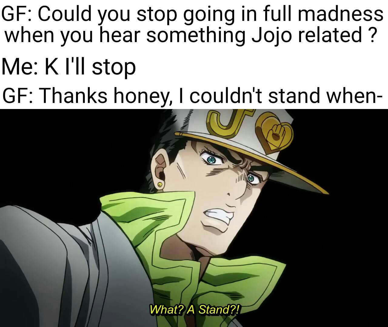 Was that a Jojo reference? r/Animemes
