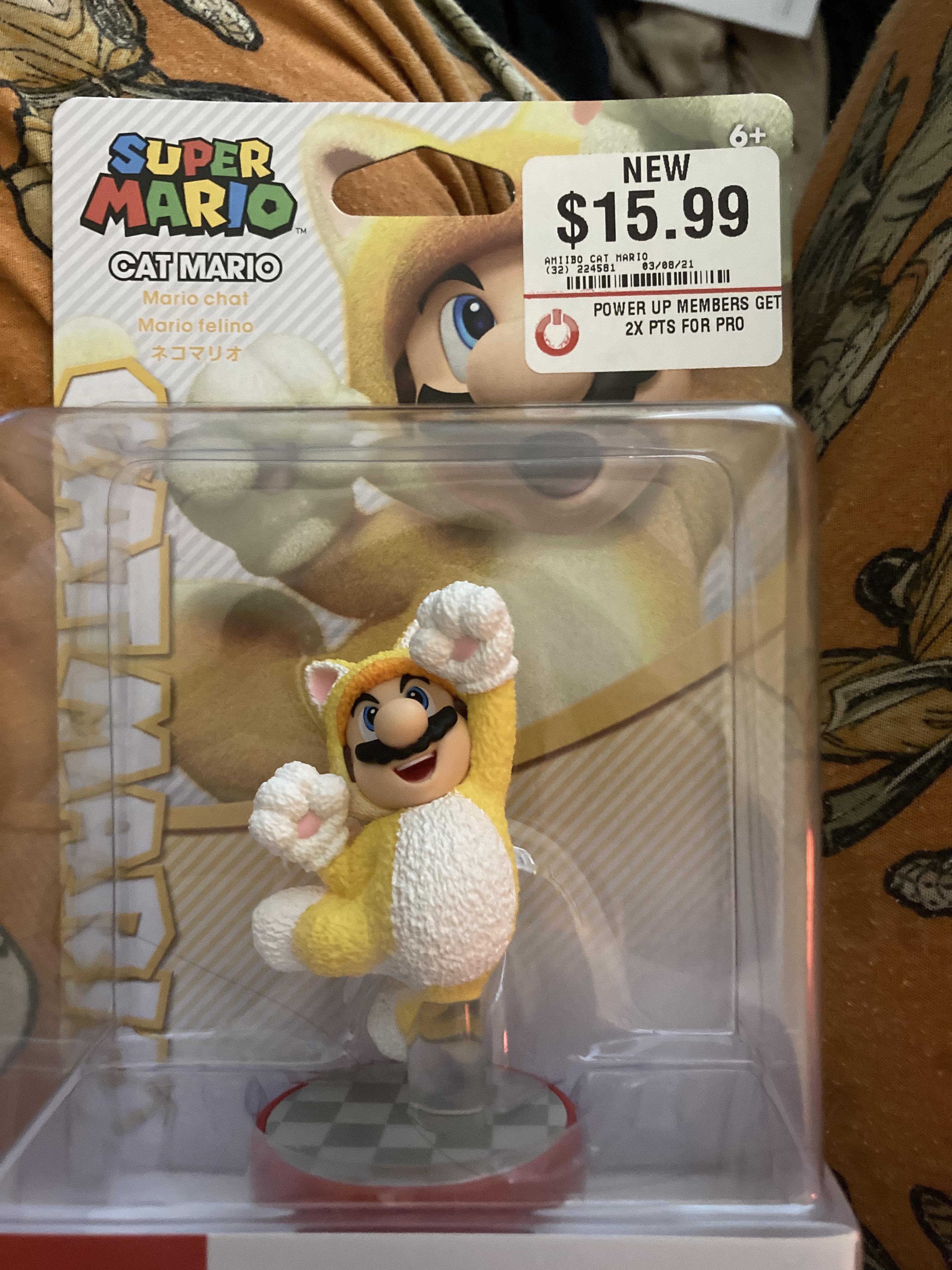 Cat Mario amiibo arrived today r/Mario