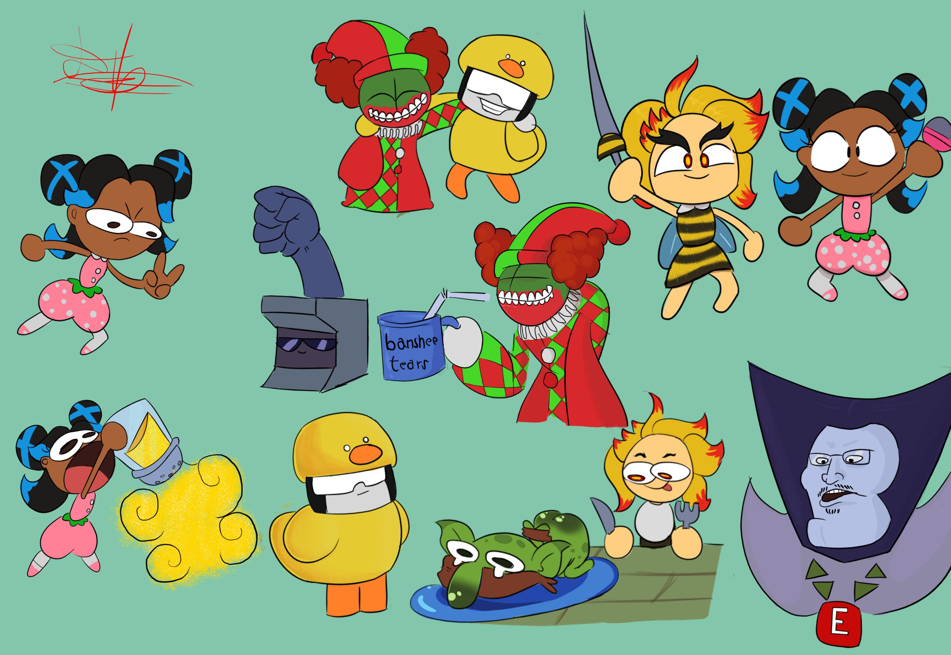 I made some fanart of Forever nenaa's miitopia party r/Miitopia