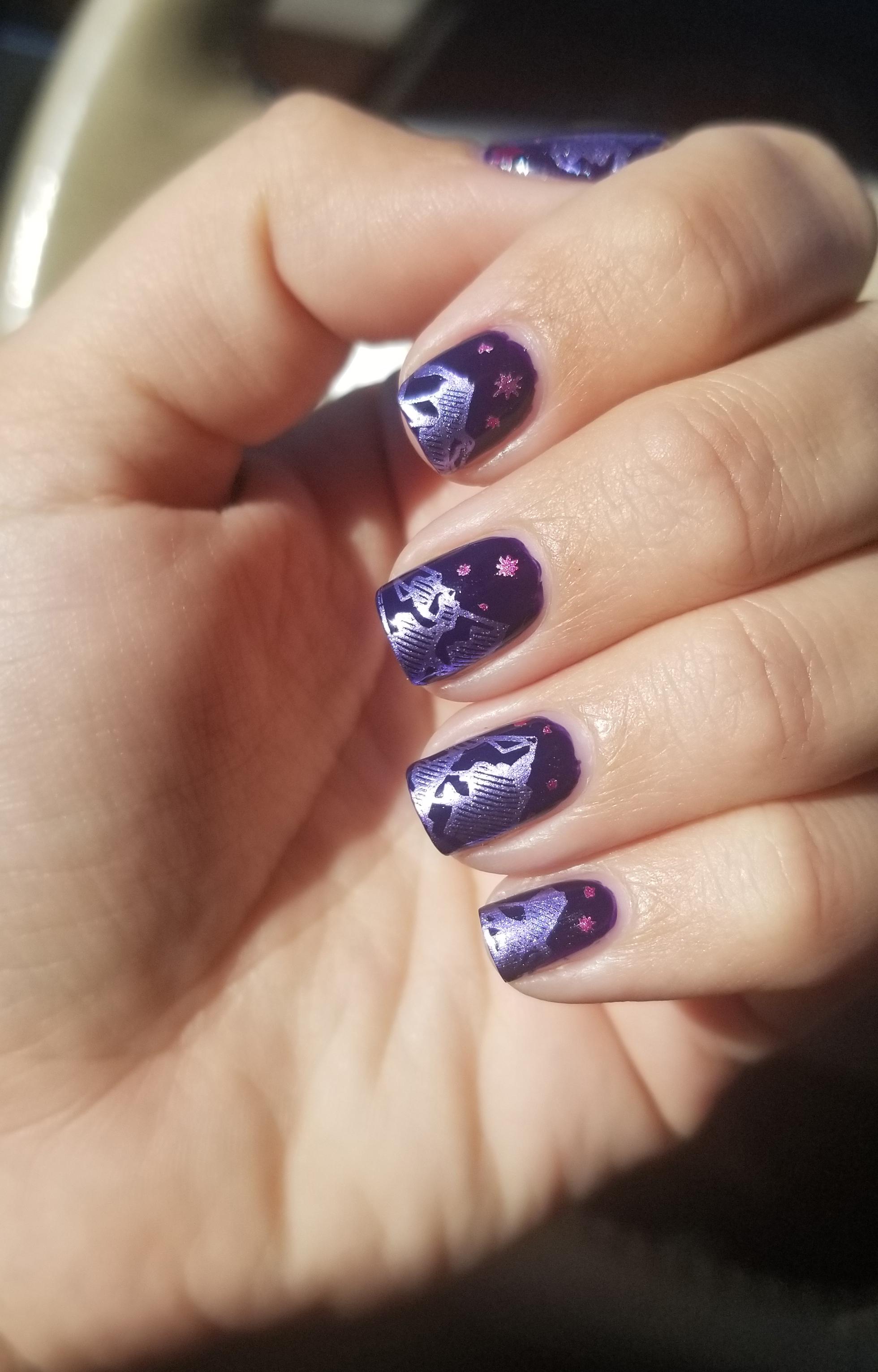 Mountain Peak Nail Art (Stamping) r/RedditLaqueristas