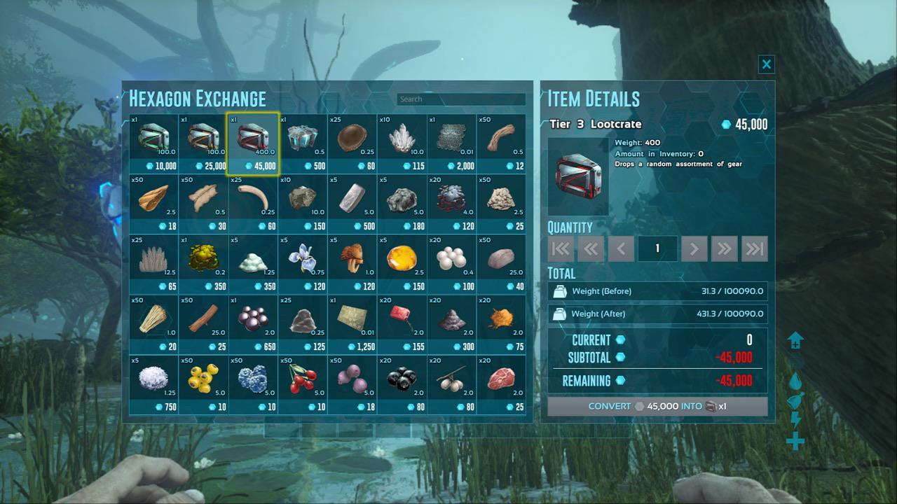 The hexagon shop! ARK