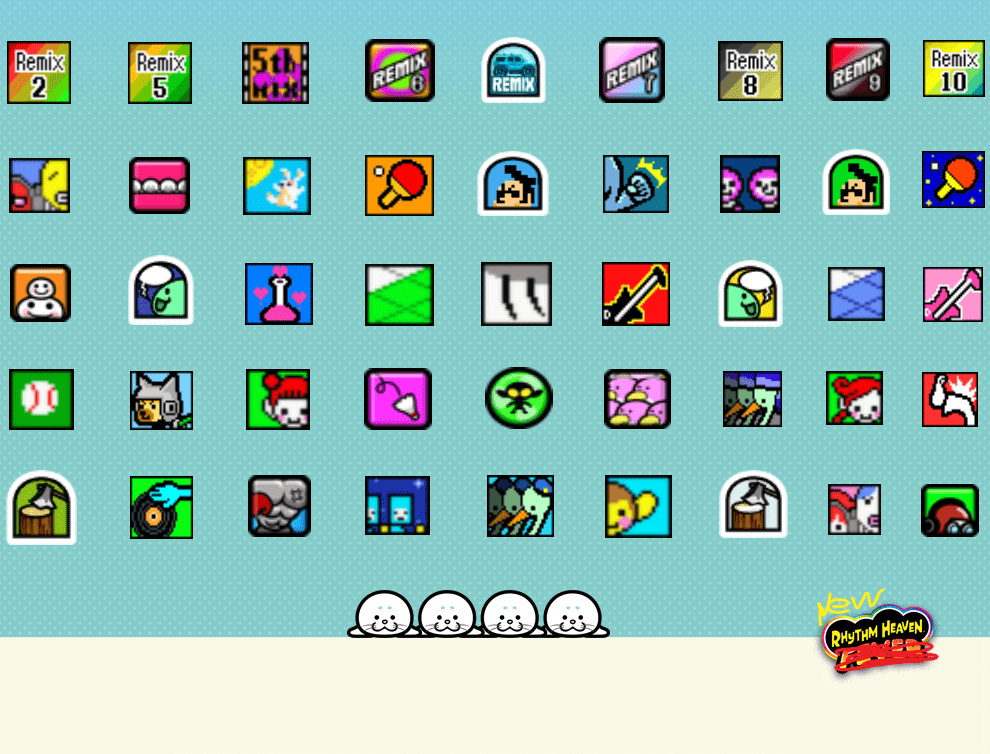 I made my ideal rhythm heaven game (Remixes are simply the same remix
