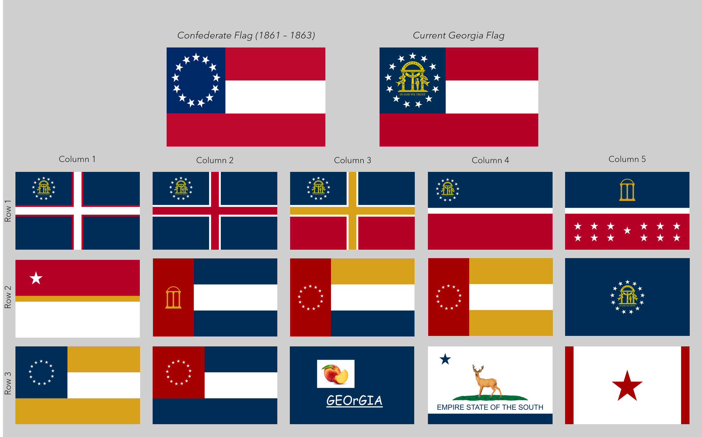 Flag redesign ideas, an expansion on my previous posts. A few