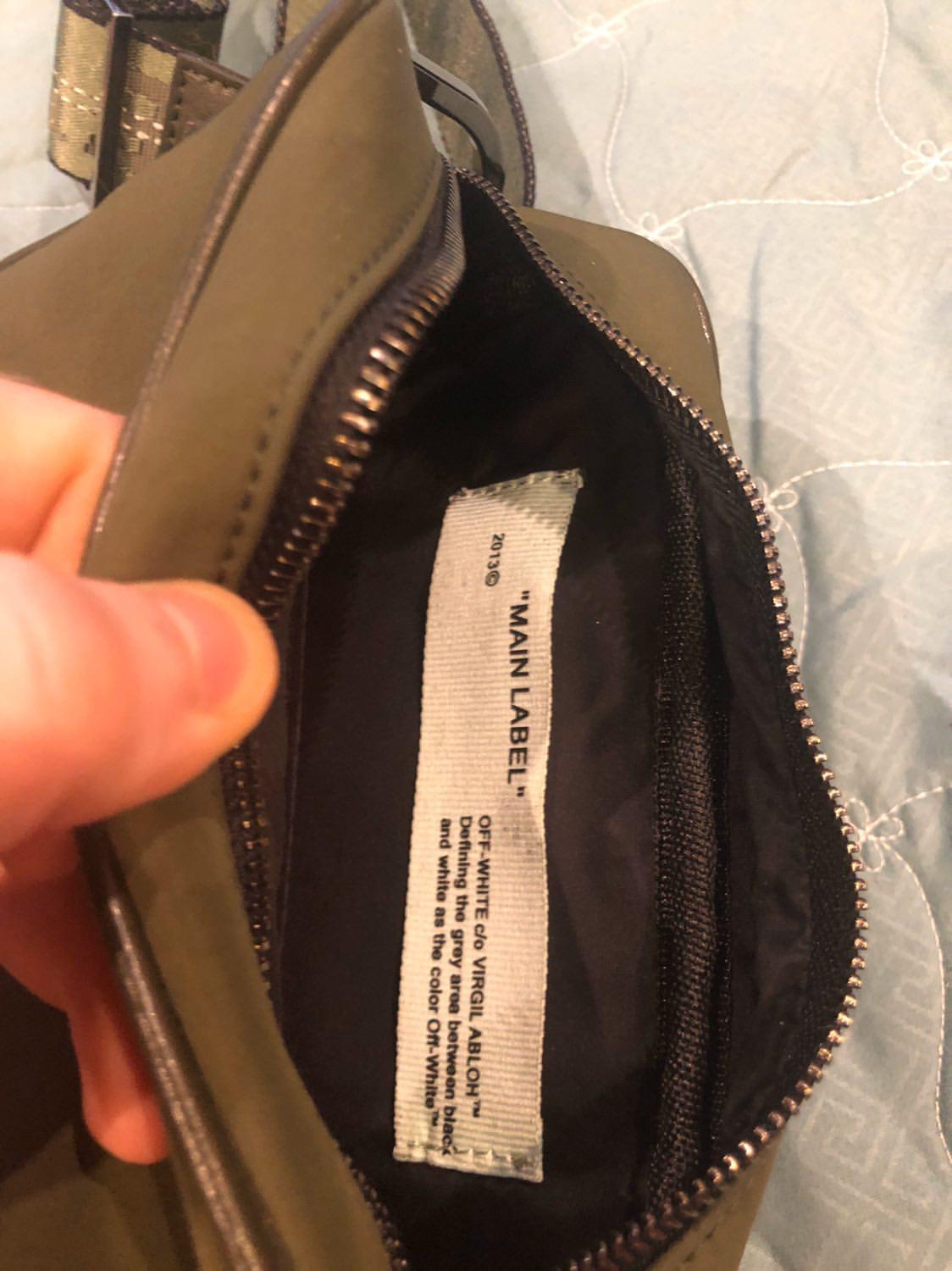 Legit check on olive cross body bag r/offwhite