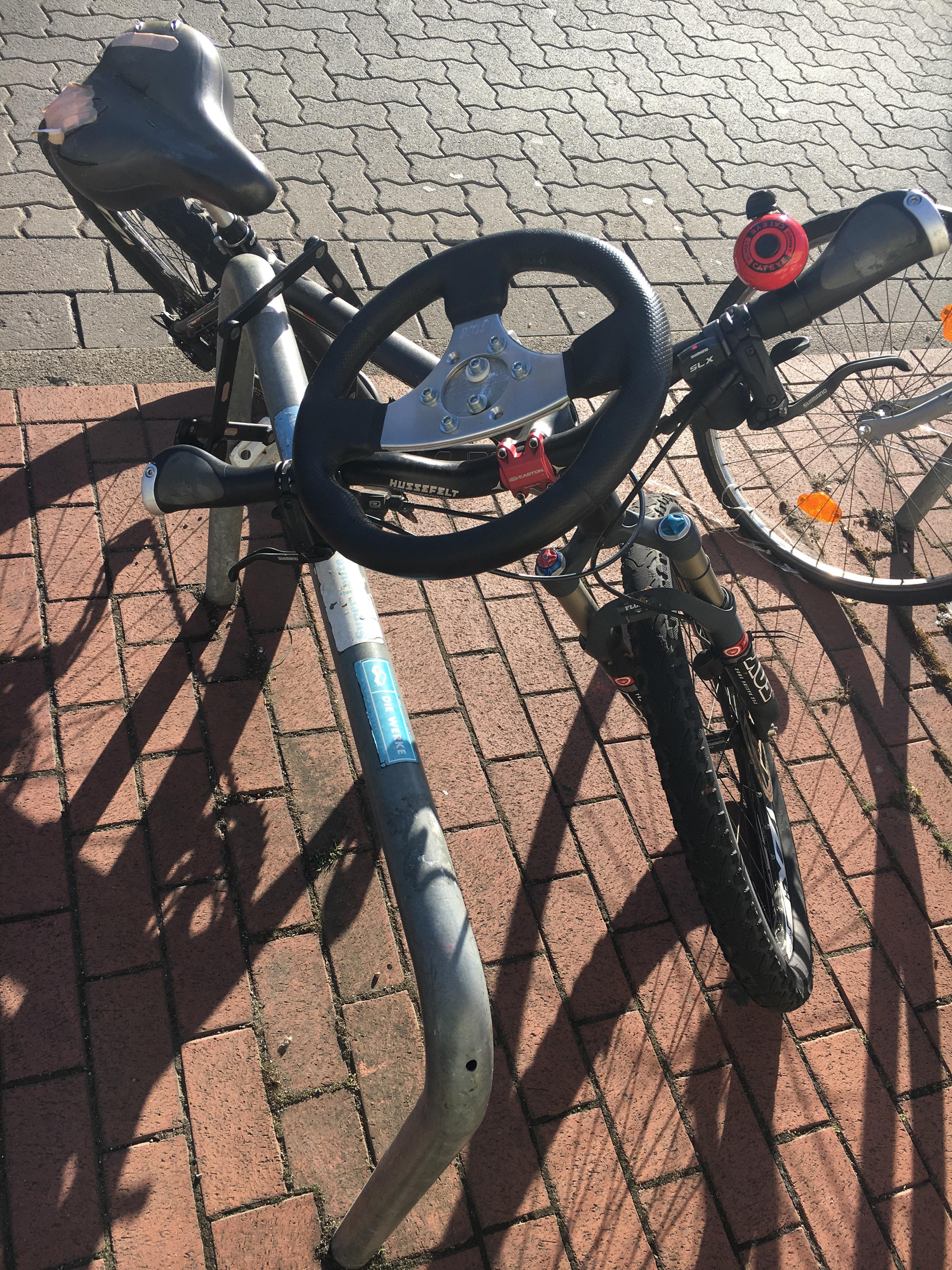 This bicycle with a steering Wheel. You know a better sub