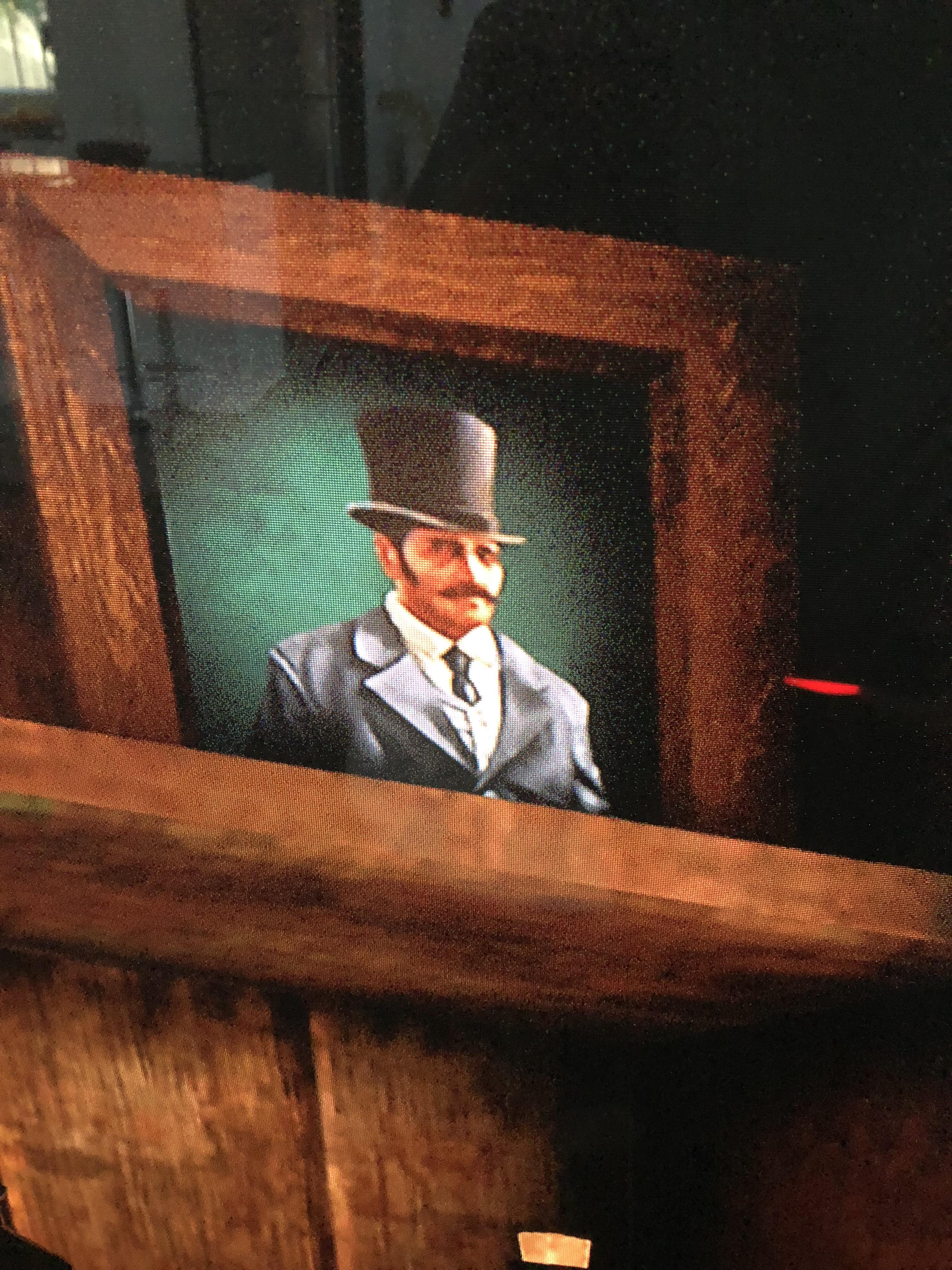 Strange Man From RDR1 Portrait In Armadillo General Store In RDR2 r