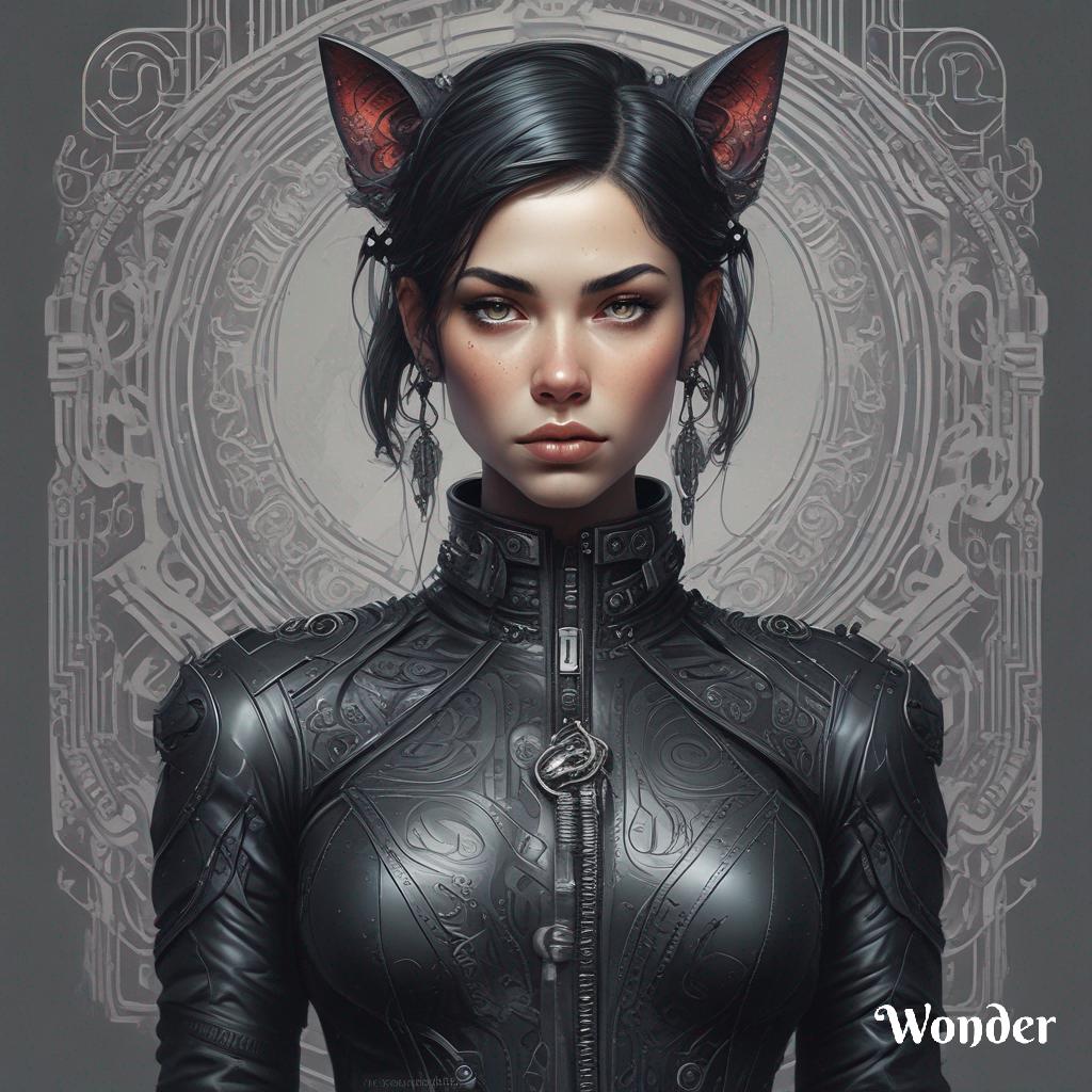 Goth cat girl r/aiArt