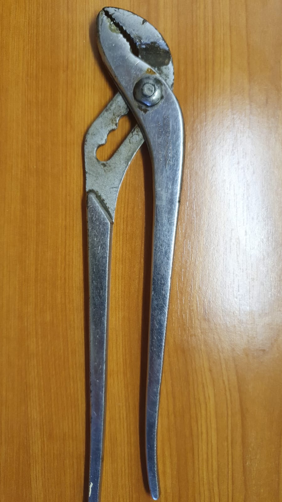 Fleet 3339 Adjustable Slip Joint Pliers Vtg Tool USA r/Vintagetools