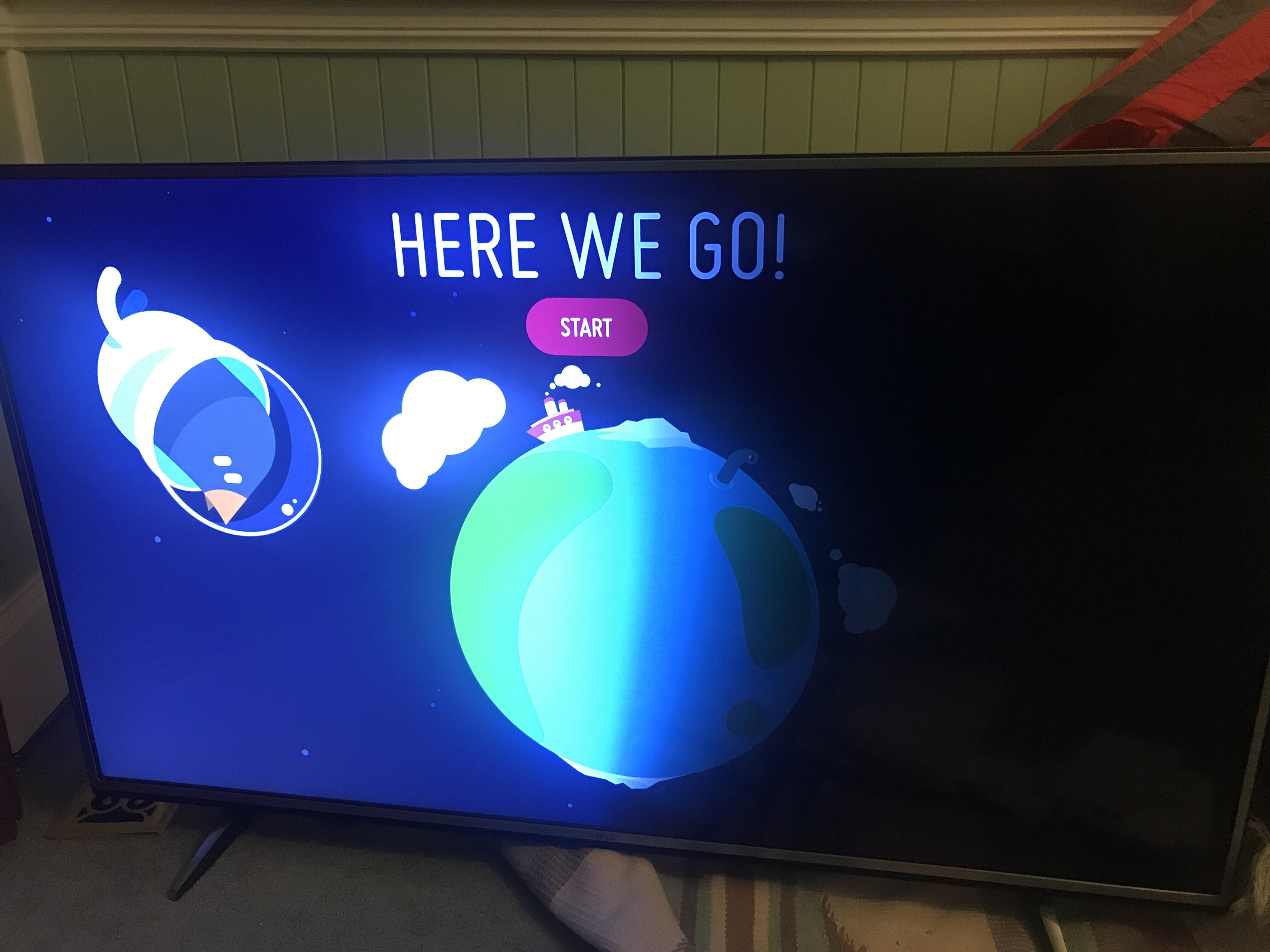 55’ 4K LG tv black shadow half screen. Of course just out of 2 year