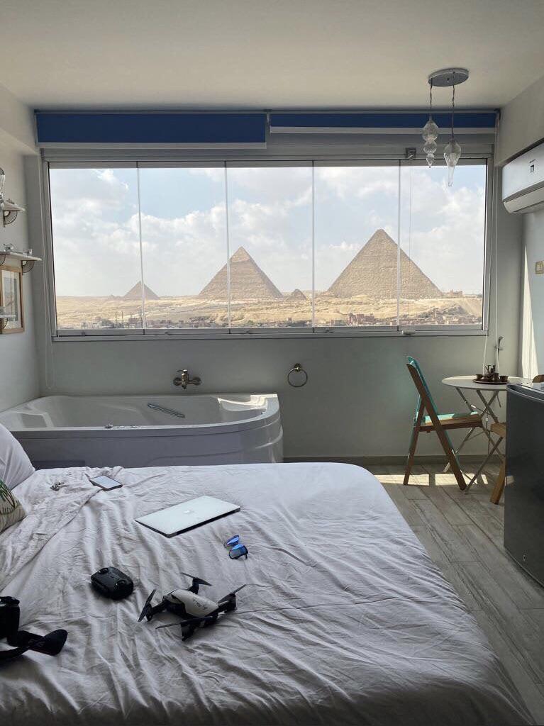 The view at an Airbnb in Cairo, Egypt r/BeAmazed