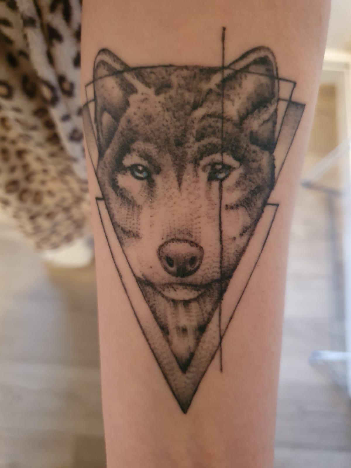 My beautiful Wolf tattoo done by Kayla at Lunaci Art Tattoo Studio in