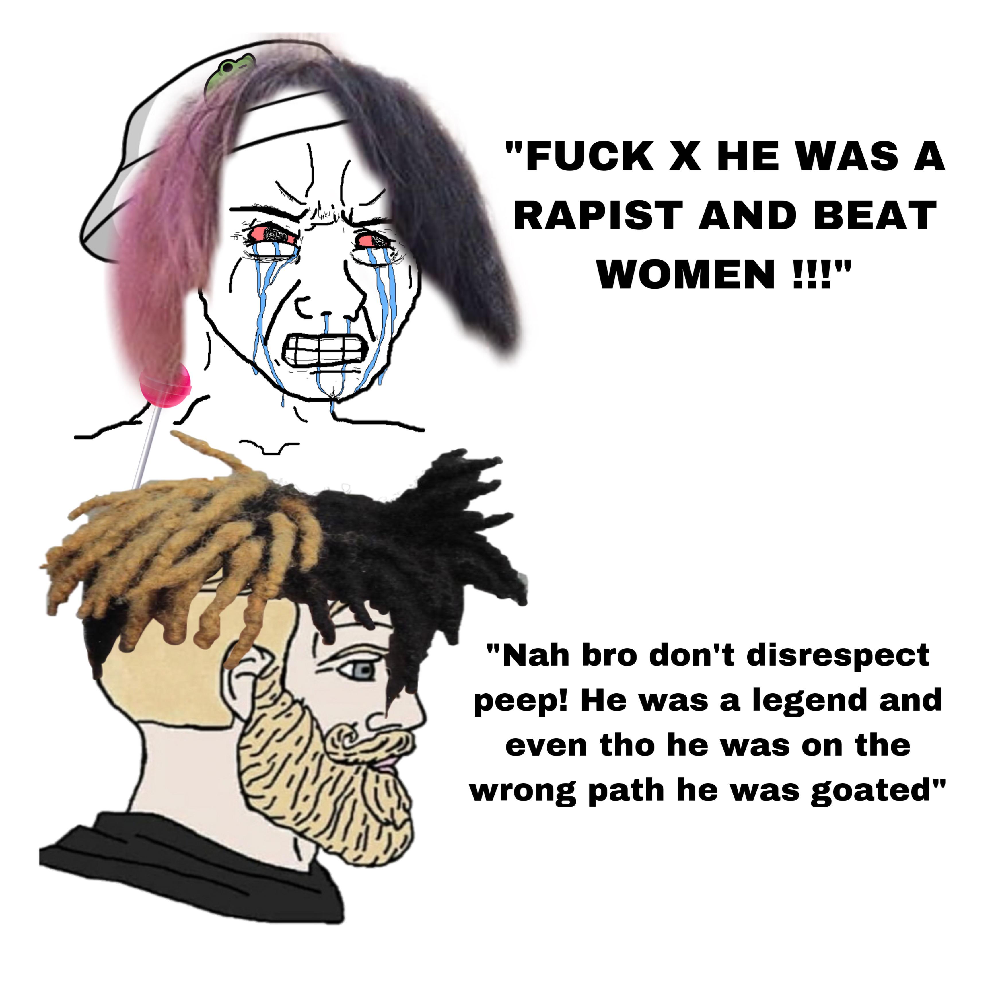 Lil peep fan base Vs X fan base XXXTENTACION